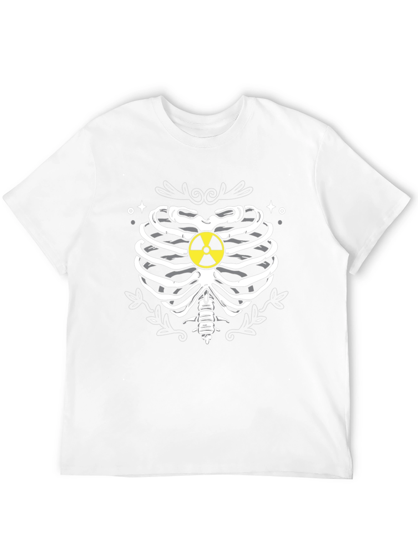 Radioactive Ribcage Graphic T-Shirt - Black