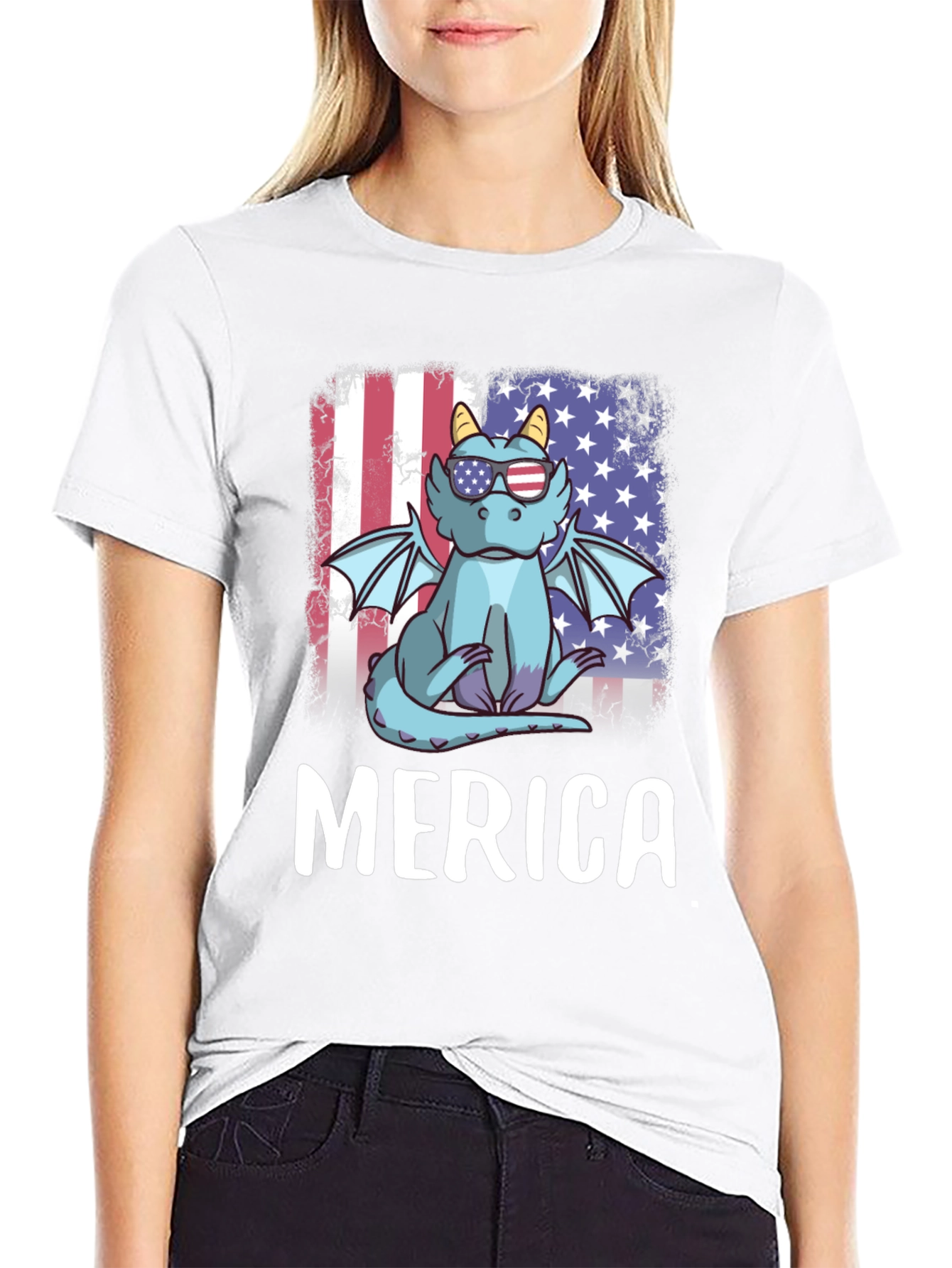 Patriotic Dragon Merica T-Shirt