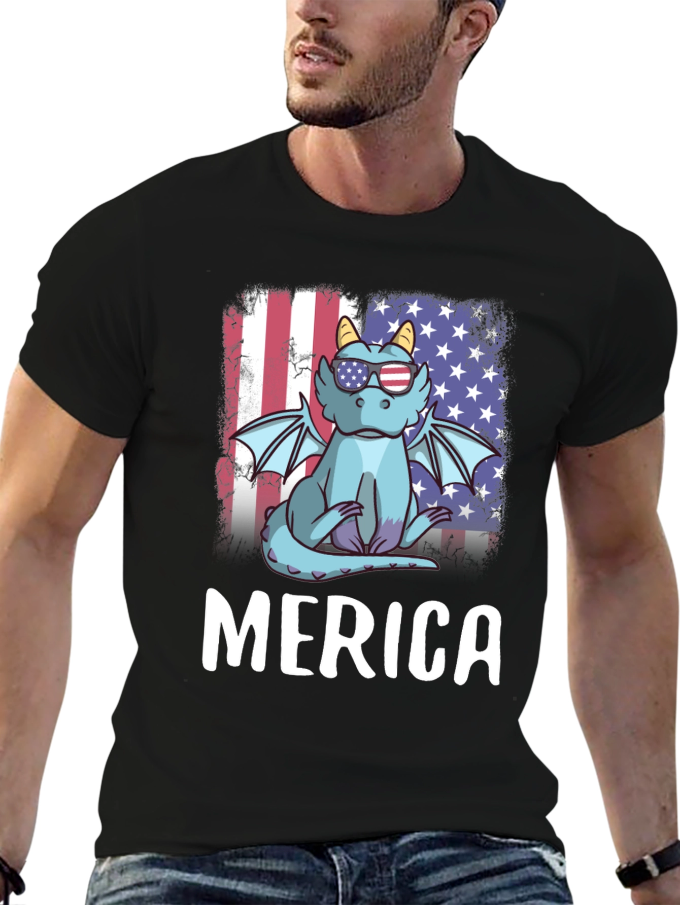 Patriotic Dragon Merica T-Shirt