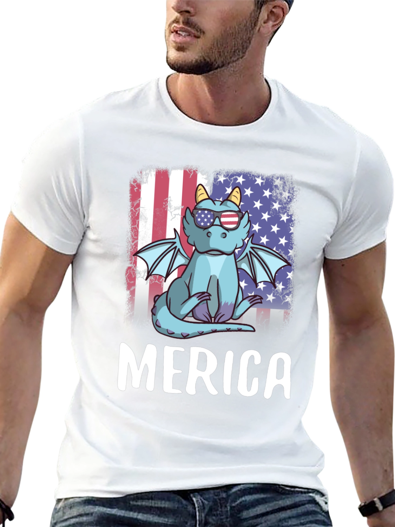 Patriotic Dragon Merica T-Shirt