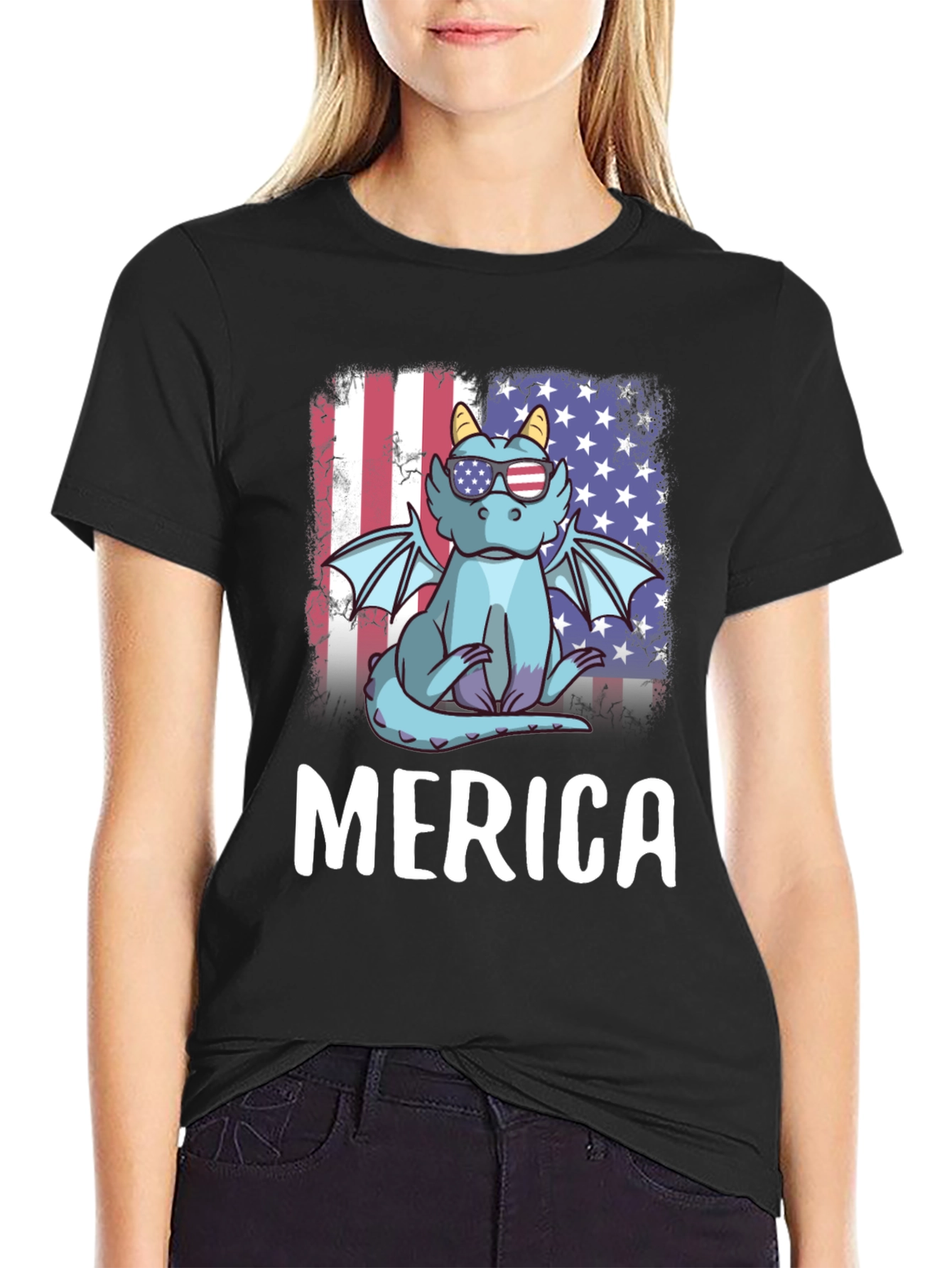 Patriotic Dragon Merica T-Shirt
