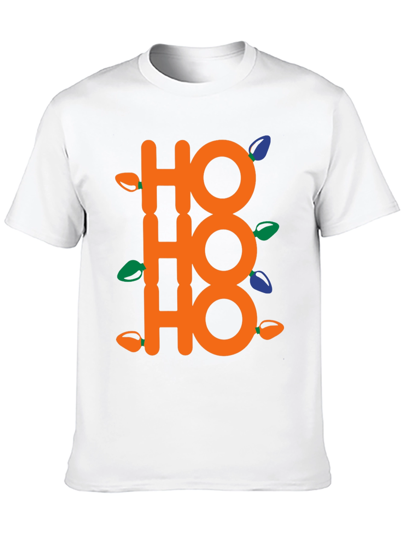 Festive Ho Ho Ho Christmas Lights T-Shirt