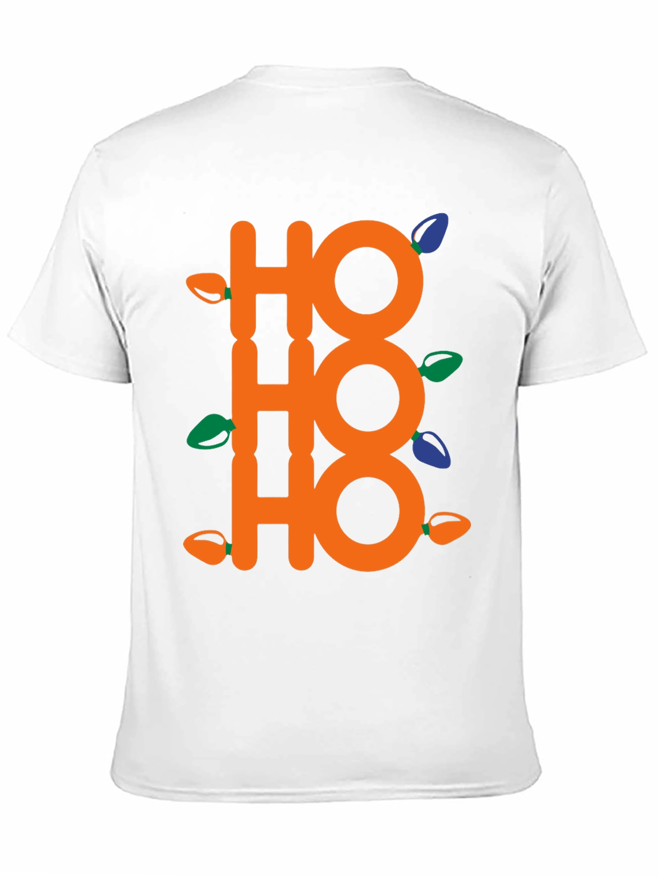 Festive Ho Ho Ho Christmas Lights T-Shirt