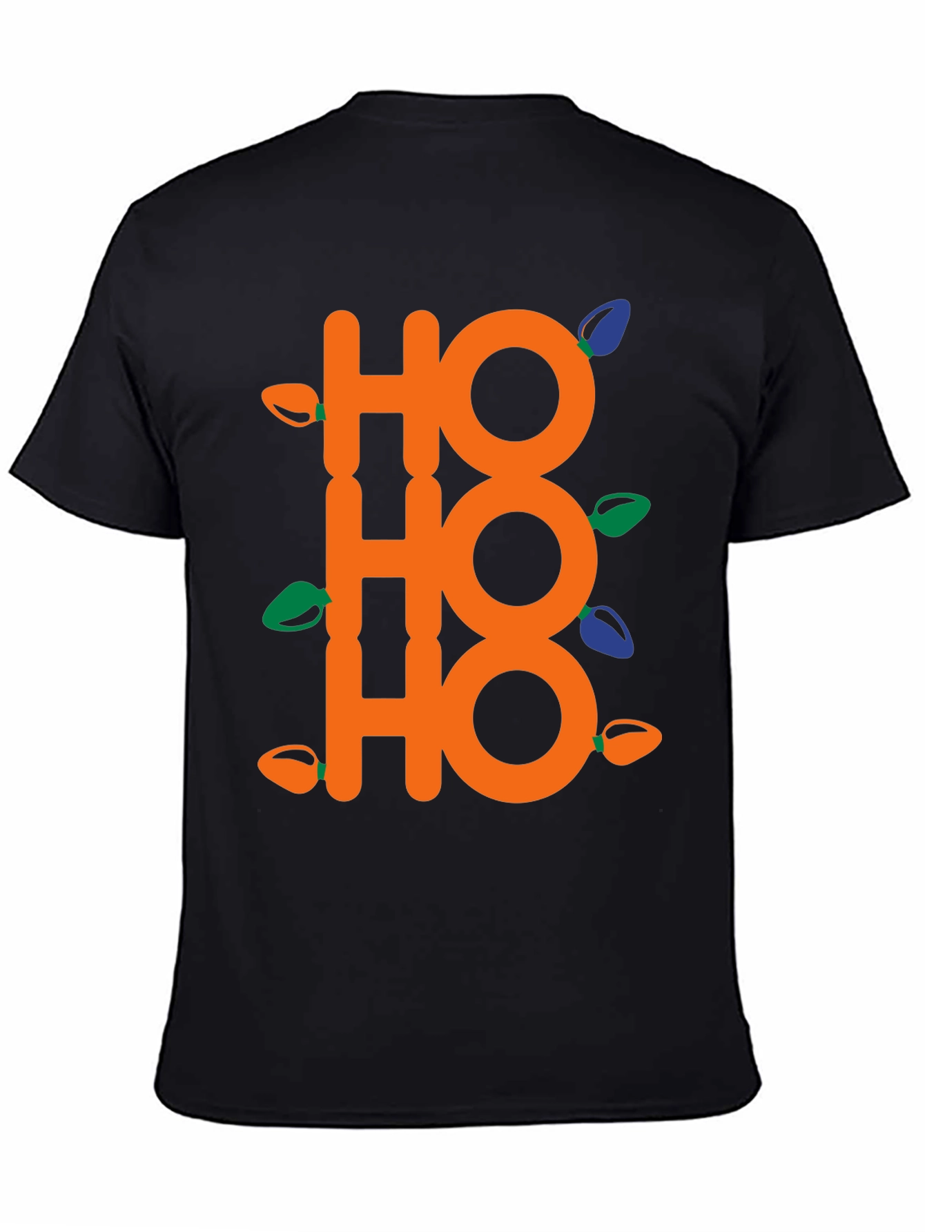Festive Ho Ho Ho Christmas Lights T-Shirt
