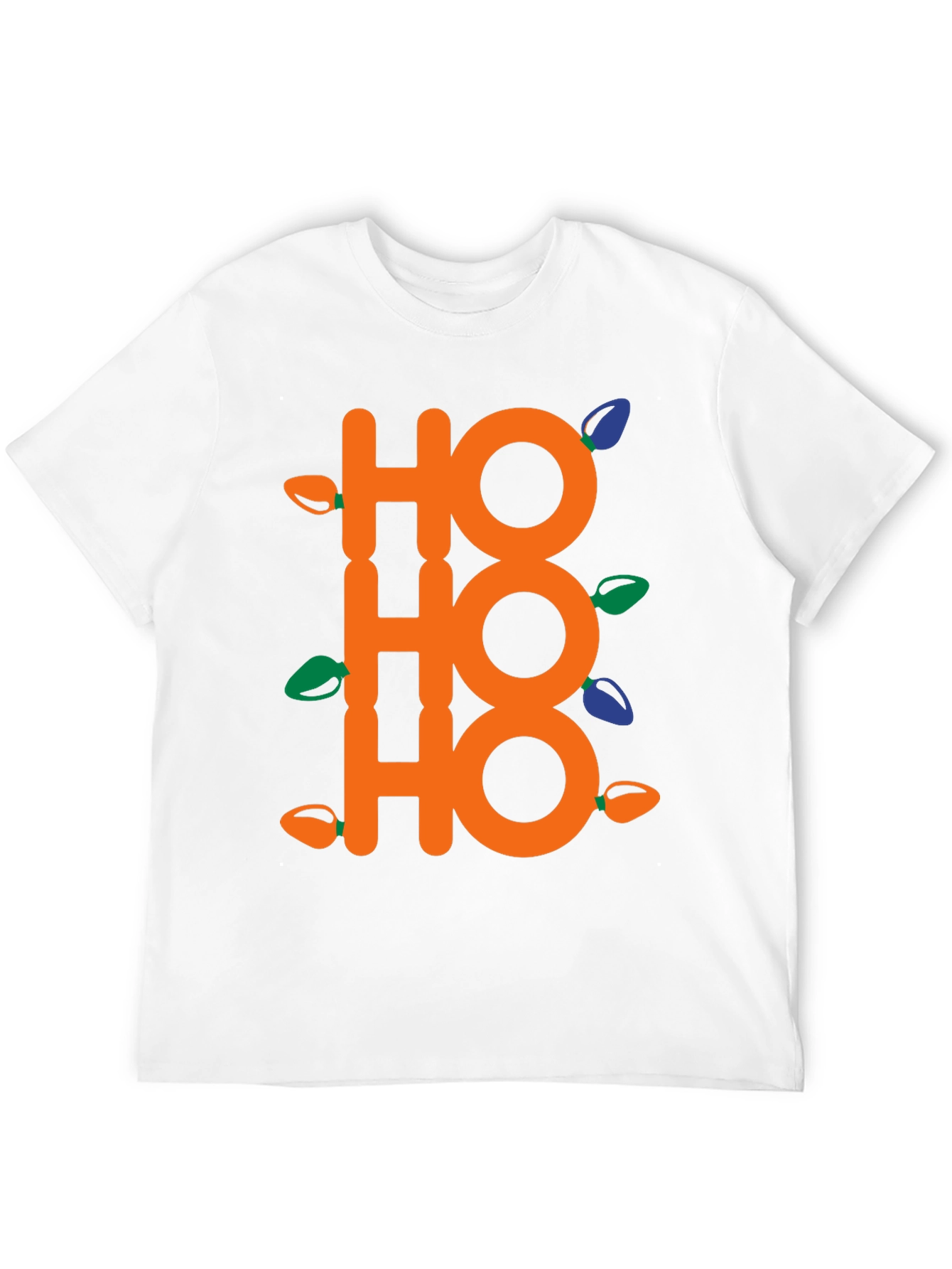 Festive Ho Ho Ho Christmas Lights T-Shirt