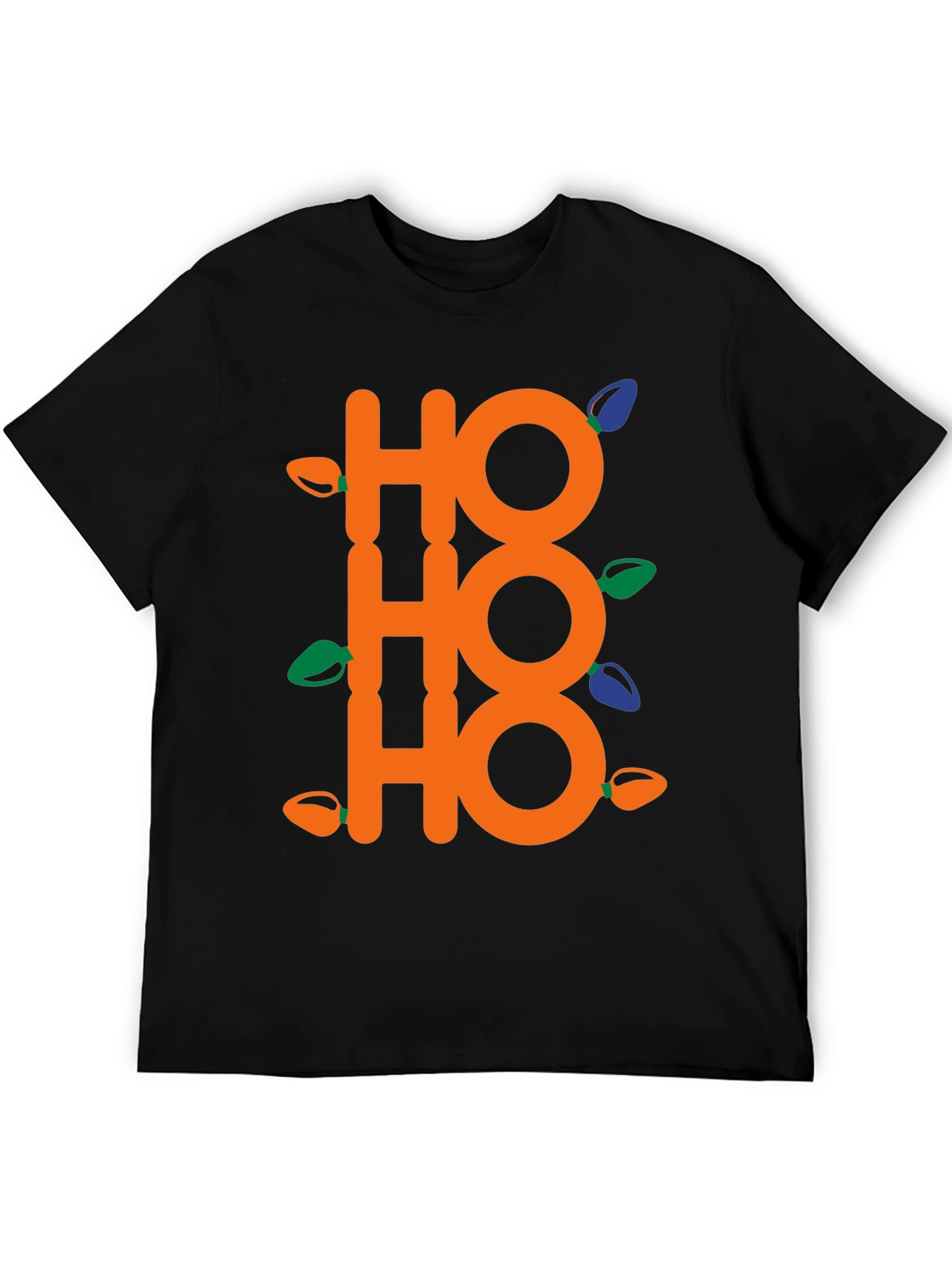 Festive Ho Ho Ho Christmas Lights T-Shirt