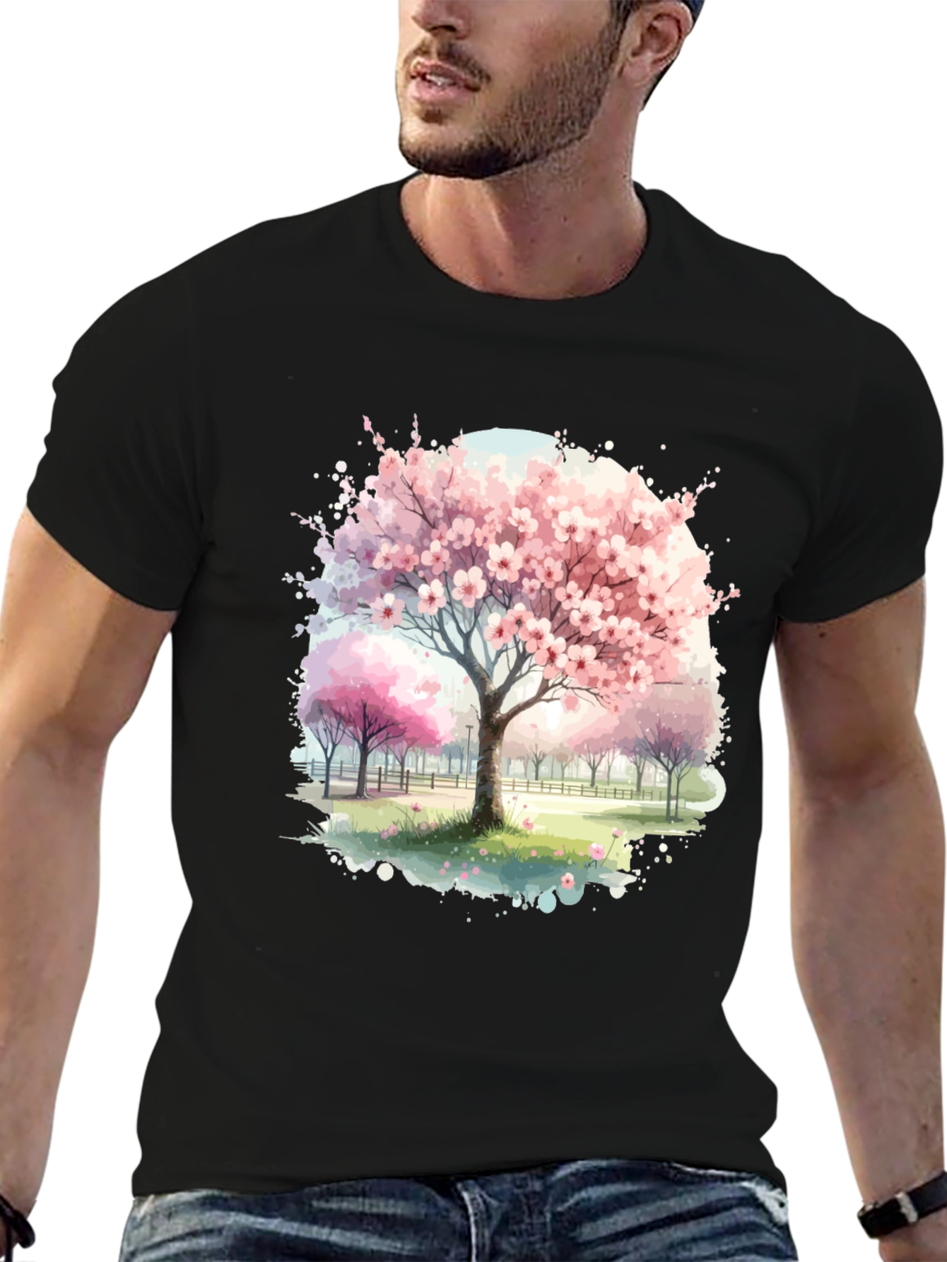 Cherry Blossom Tree Graphic Tee