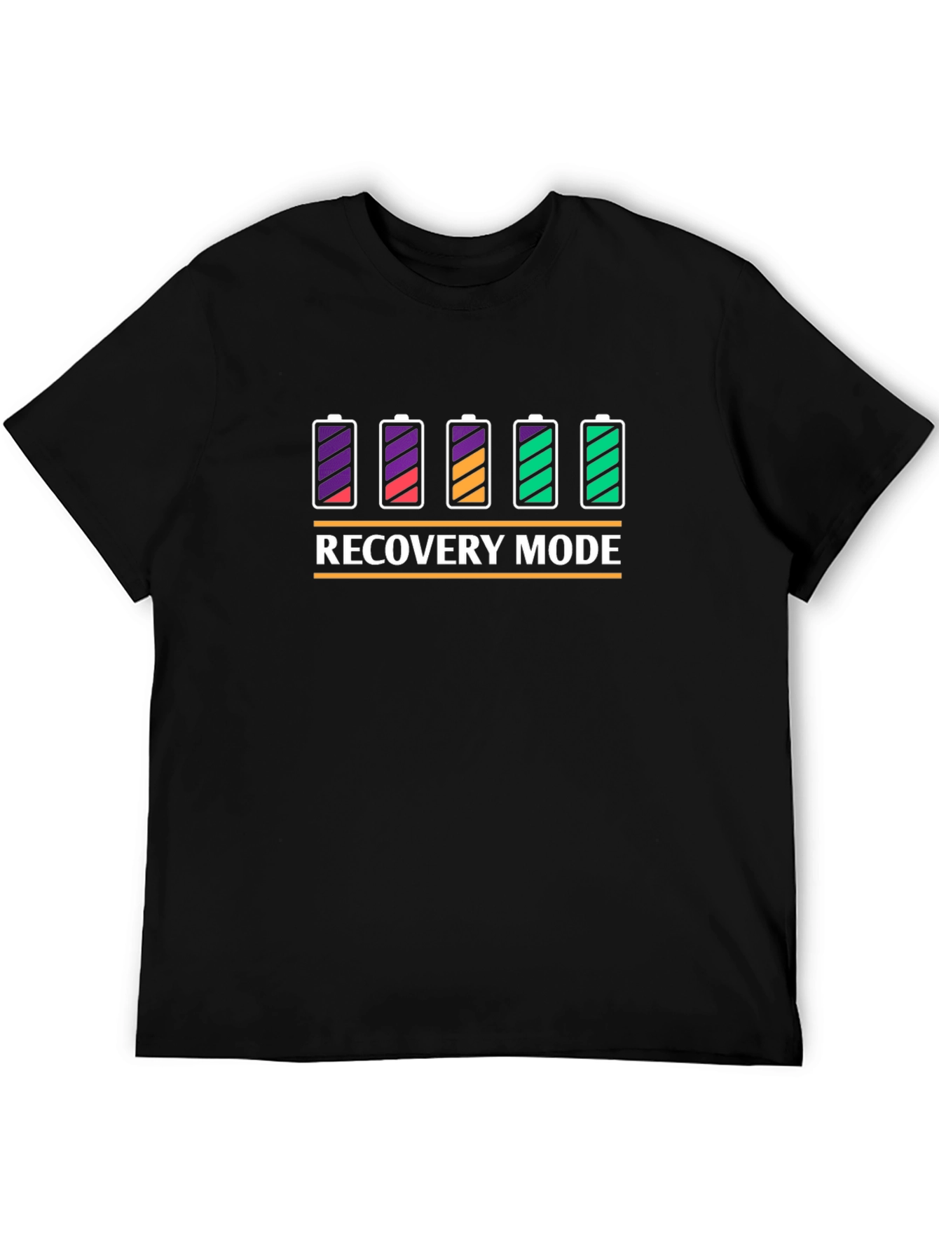 Recovery Mode Graphic T-Shirt - Battery Life Design