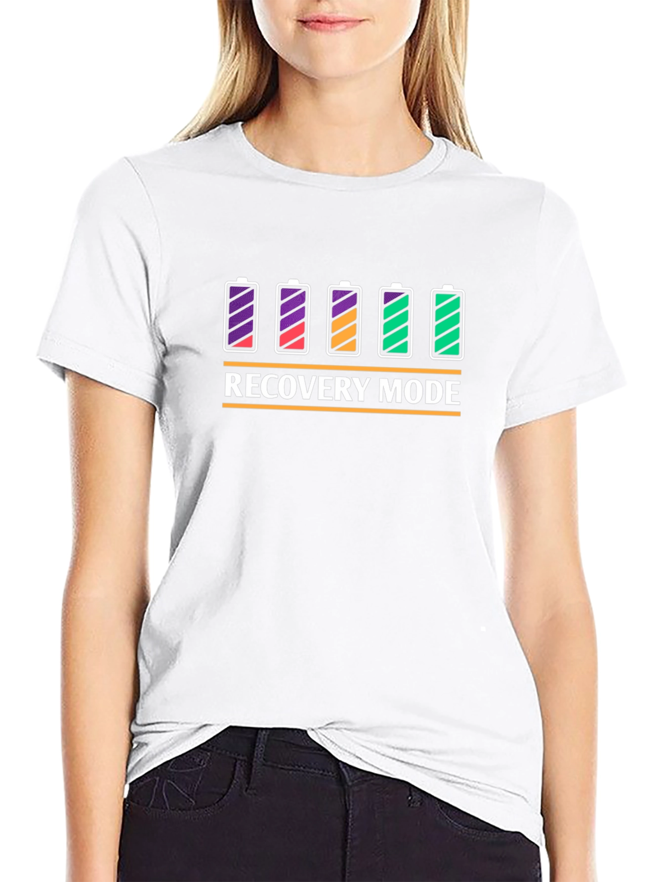 Recovery Mode Graphic T-Shirt - Battery Life Design