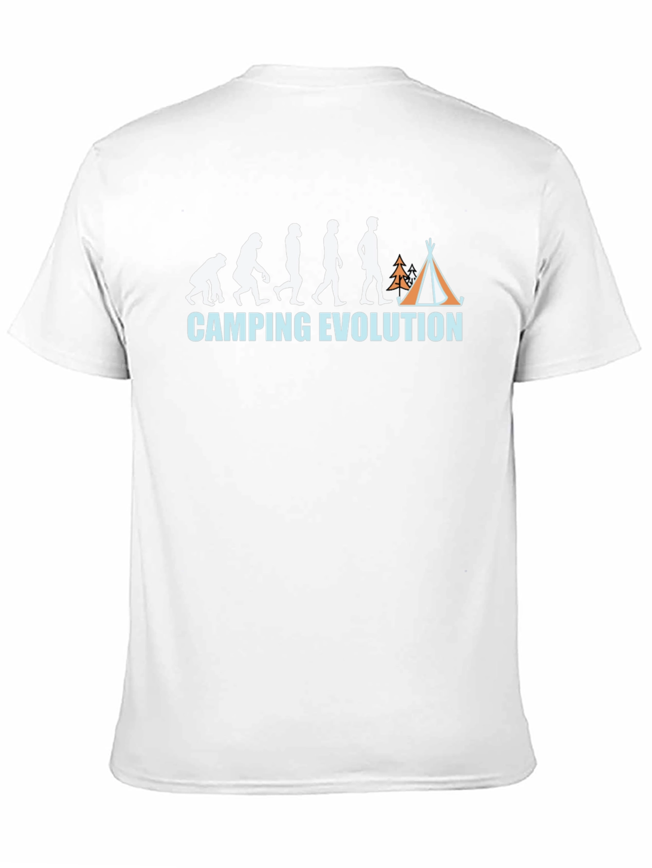 Camping Evolution T-Shirt - Funny Outdoor Adventure Tee