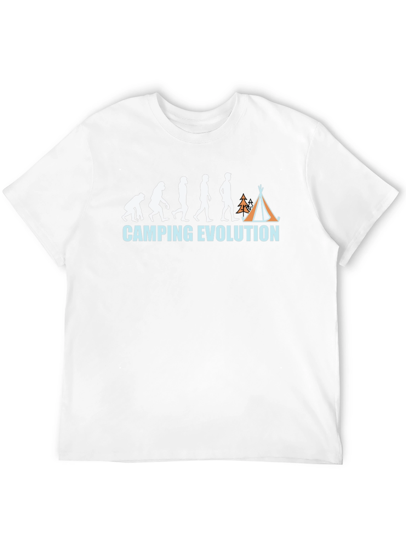 Camping Evolution T-Shirt - Funny Outdoor Adventure Tee