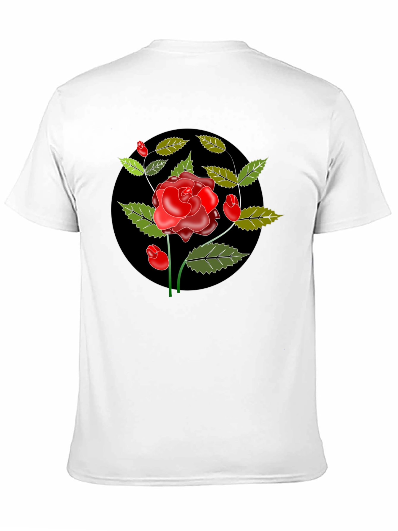 Black Rose Graphic Tee - Classic Style