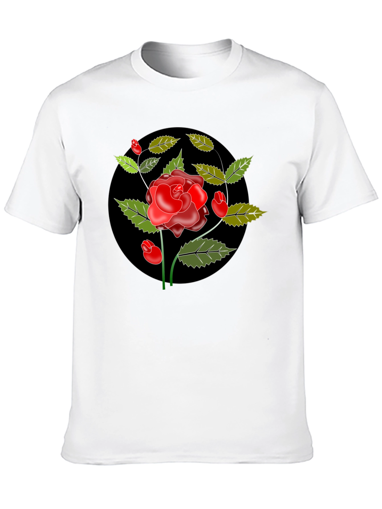 Black Rose Graphic Tee - Classic Style