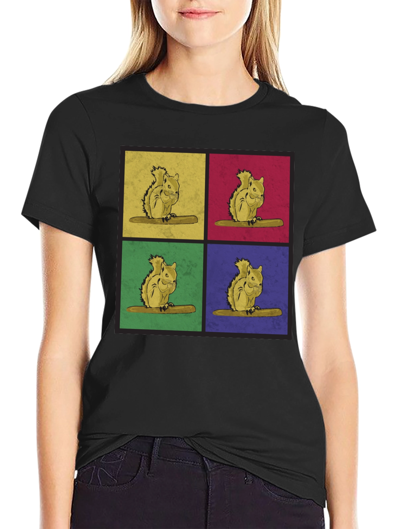 Pop Art Squirrel Graphic Tee