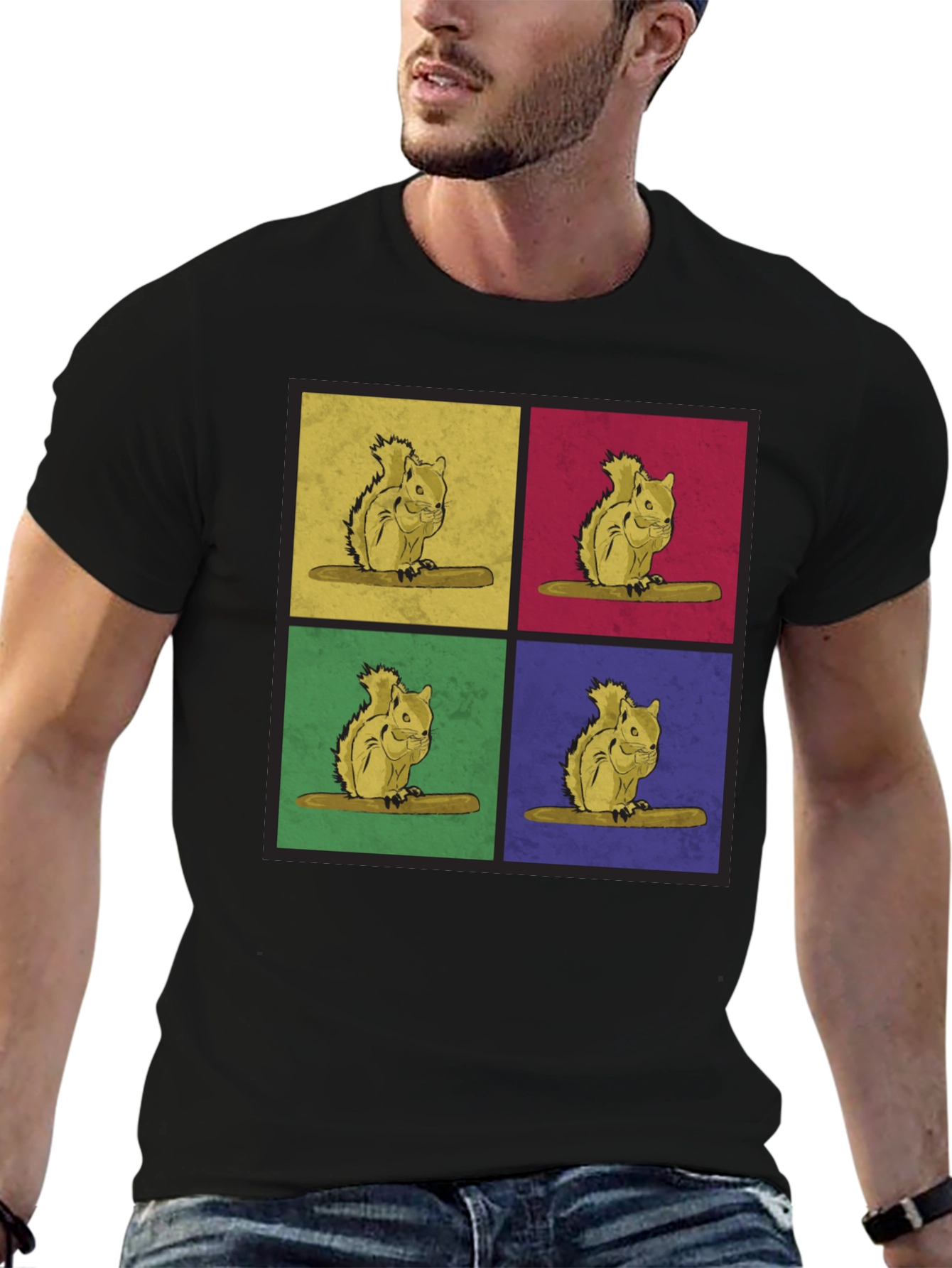 Pop Art Squirrel Graphic Tee