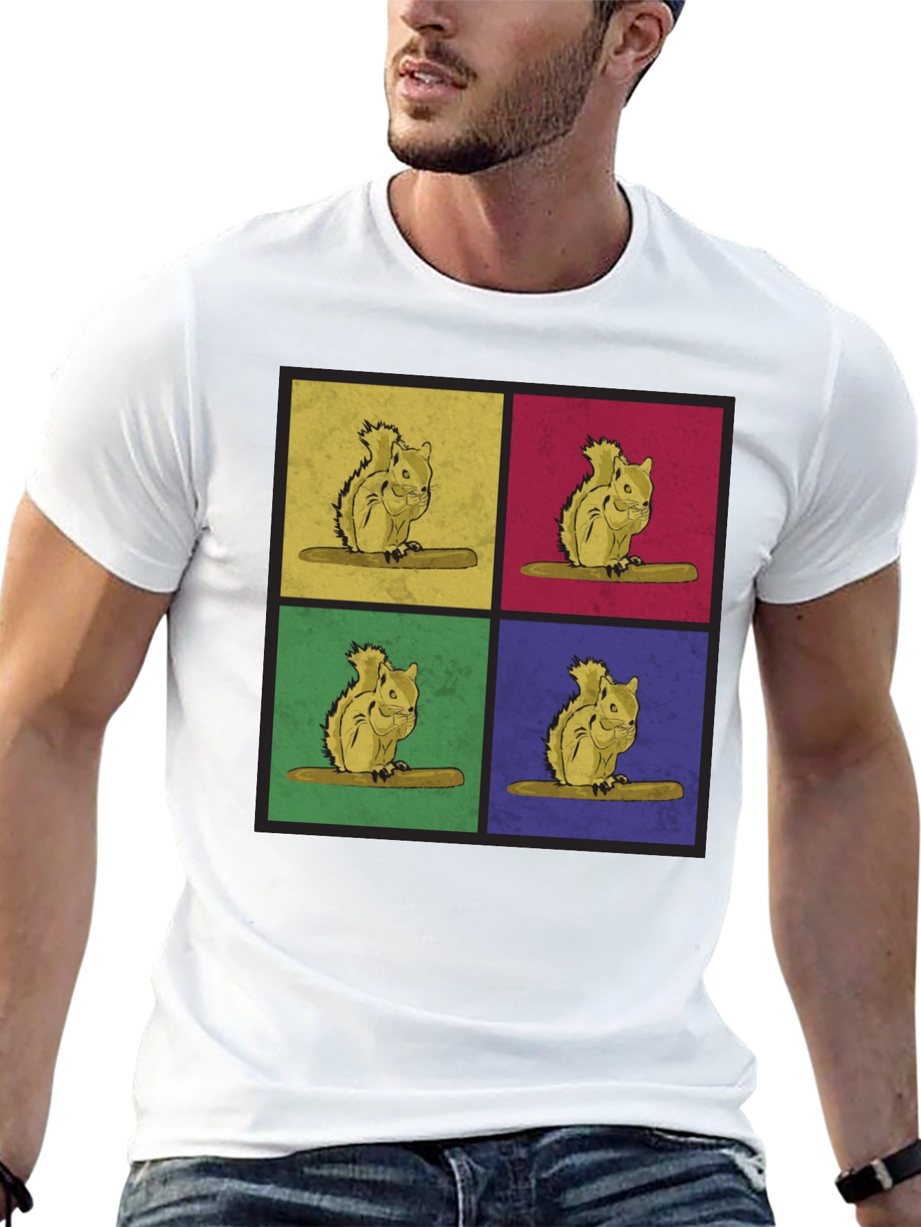 Pop Art Squirrel Graphic Tee