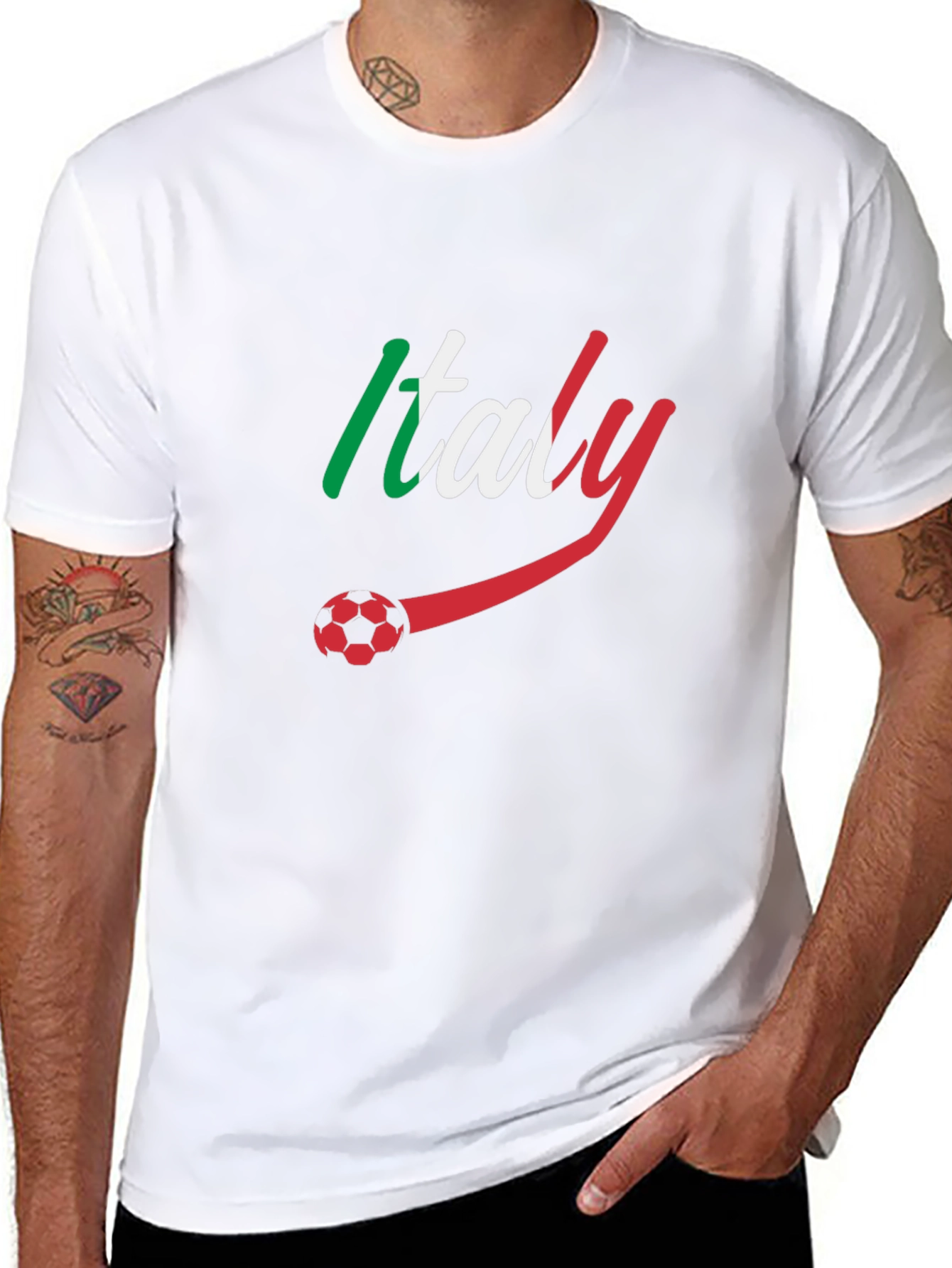 Italy Soccer Fan T-Shirt - Black
