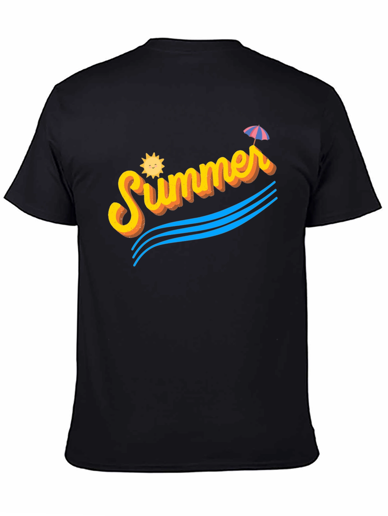 Summer Vibes Black T-Shirt