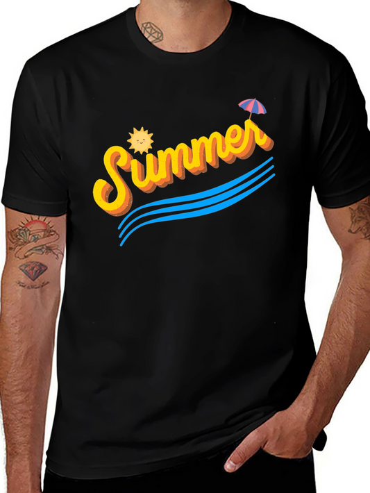Summer Vibes Black T-Shirt
