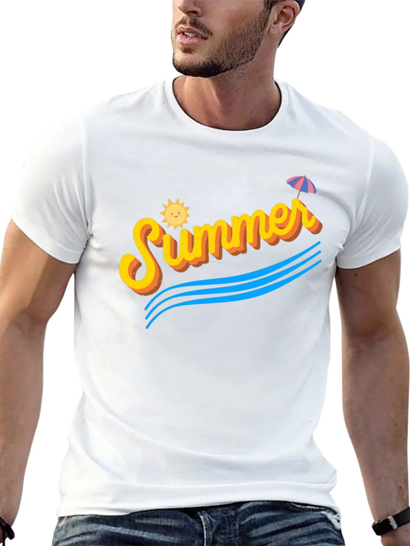 Summer Vibes Black T-Shirt
