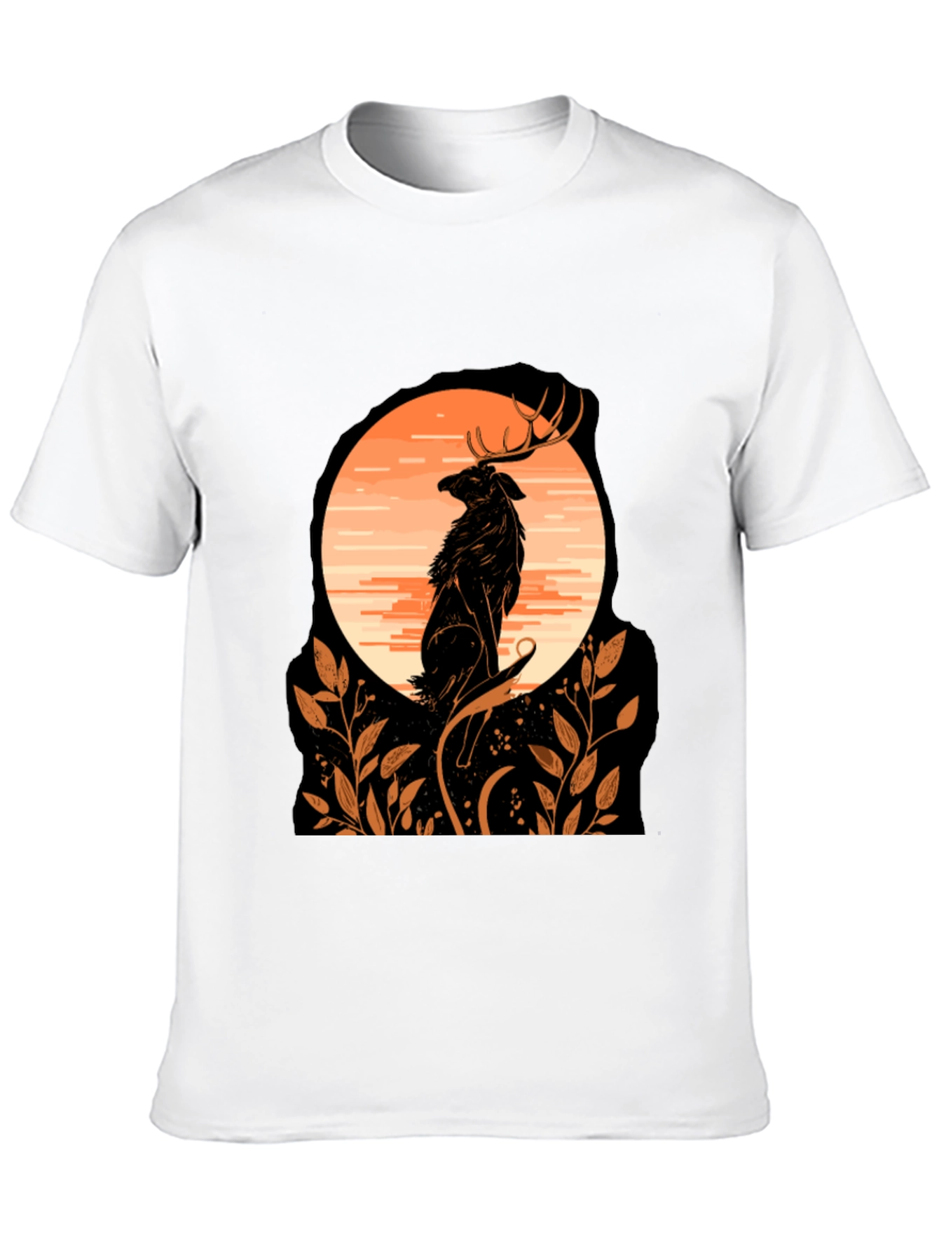 Wildlife Sunset Graphic Tee - Black