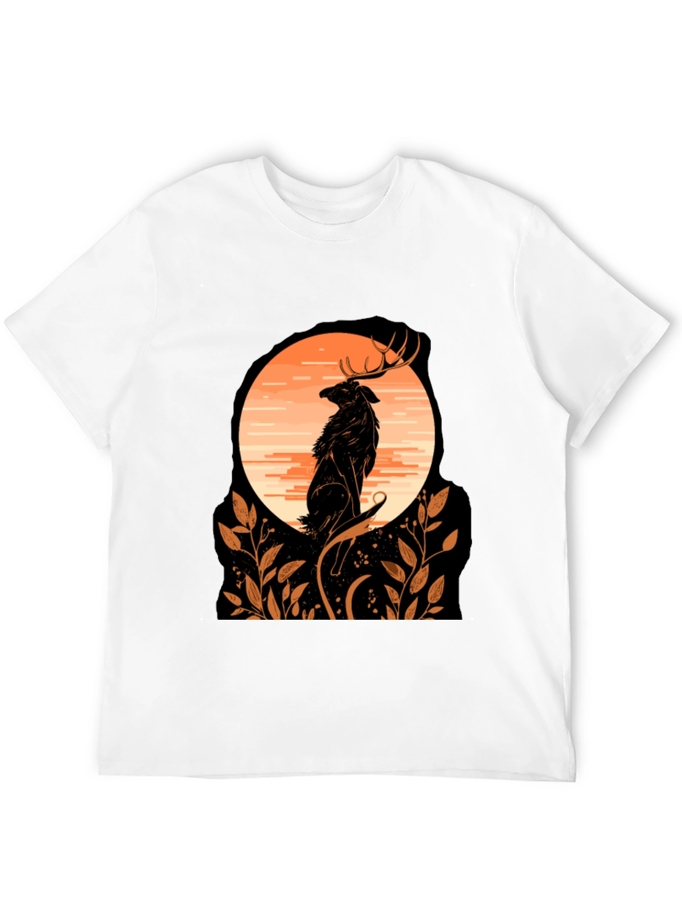 Wildlife Sunset Graphic Tee - Black