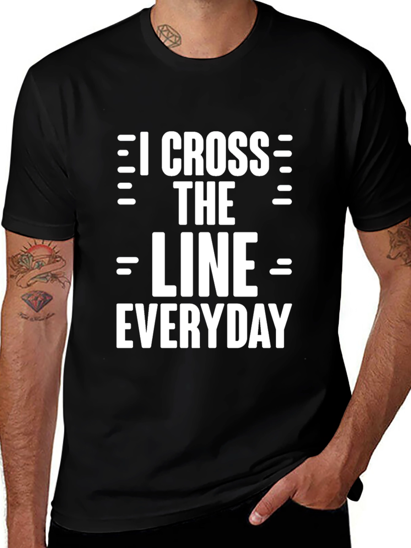 I Cross The Line Everyday Graphic Tee