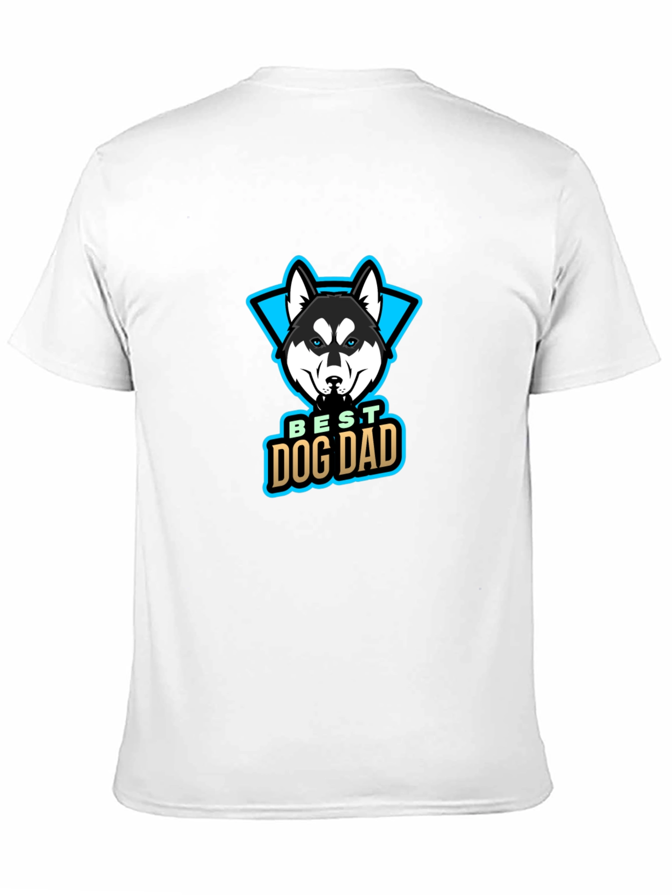 Best Dog Dad T-Shirt - Husky Design