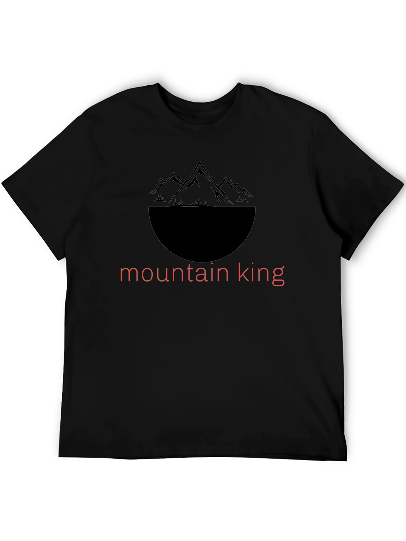Mountain King Graphic Tee - Black Casual Shirt