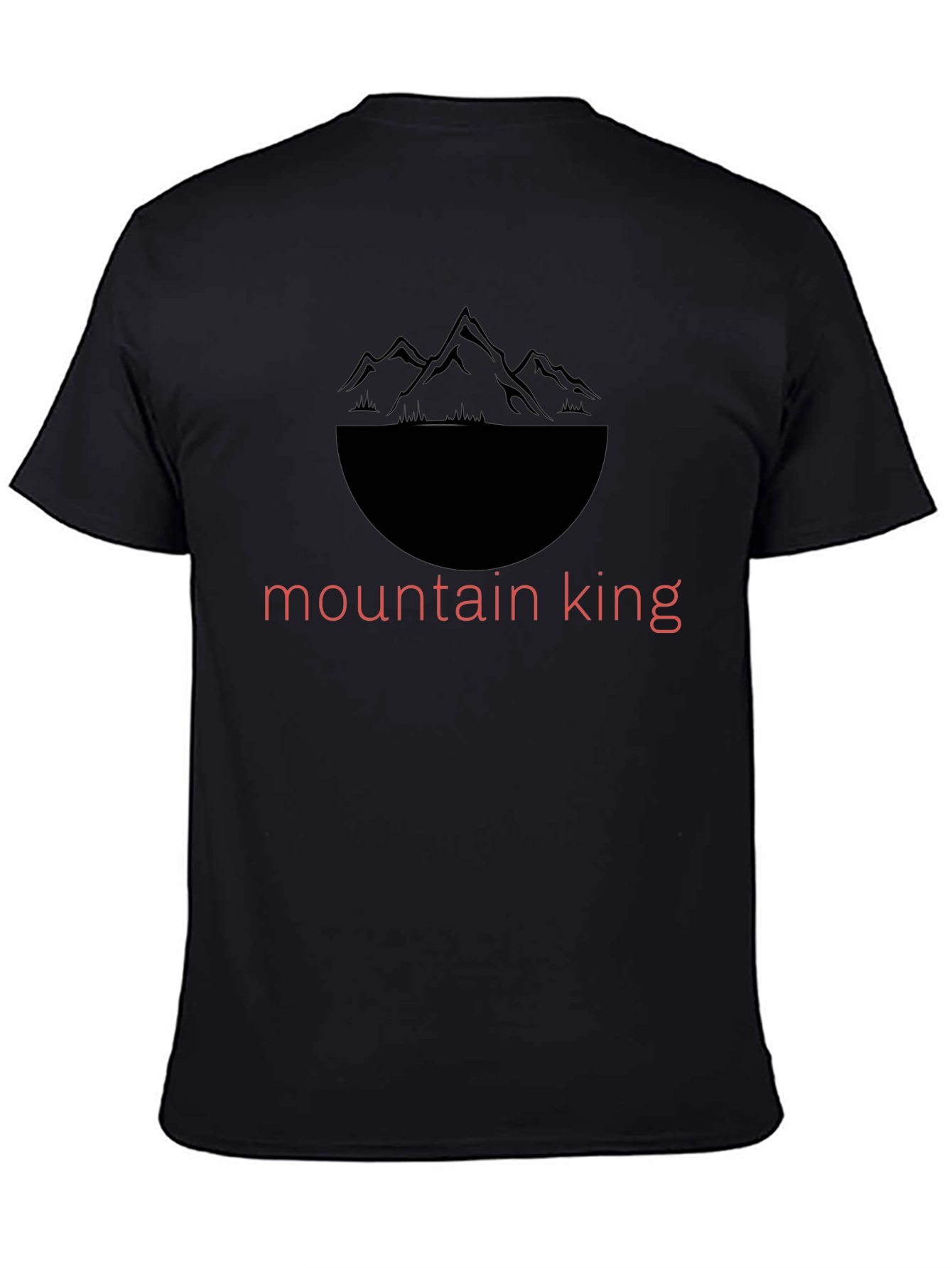 Mountain King Graphic Tee - Black Casual Shirt