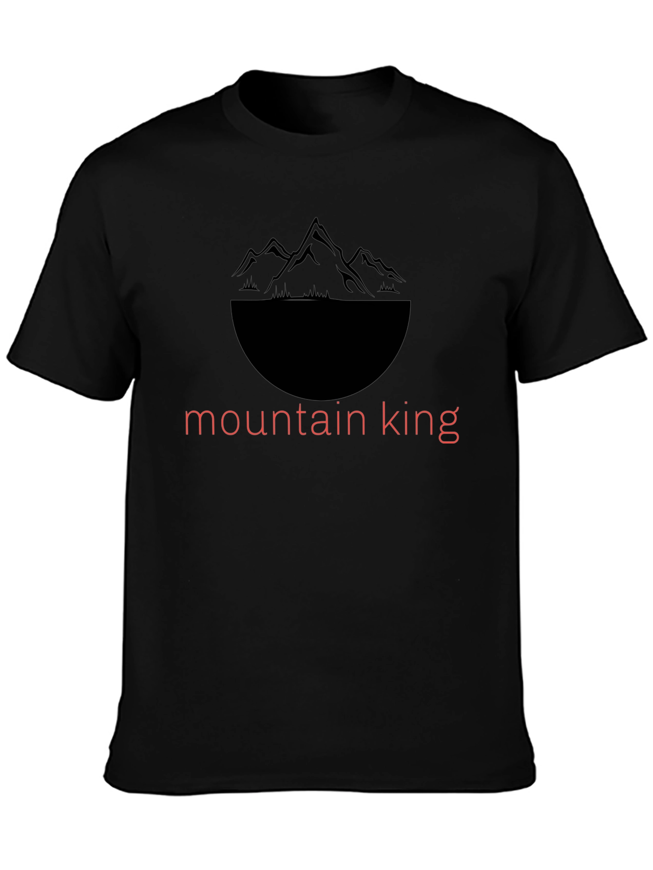 Mountain King Graphic Tee - Black Casual Shirt