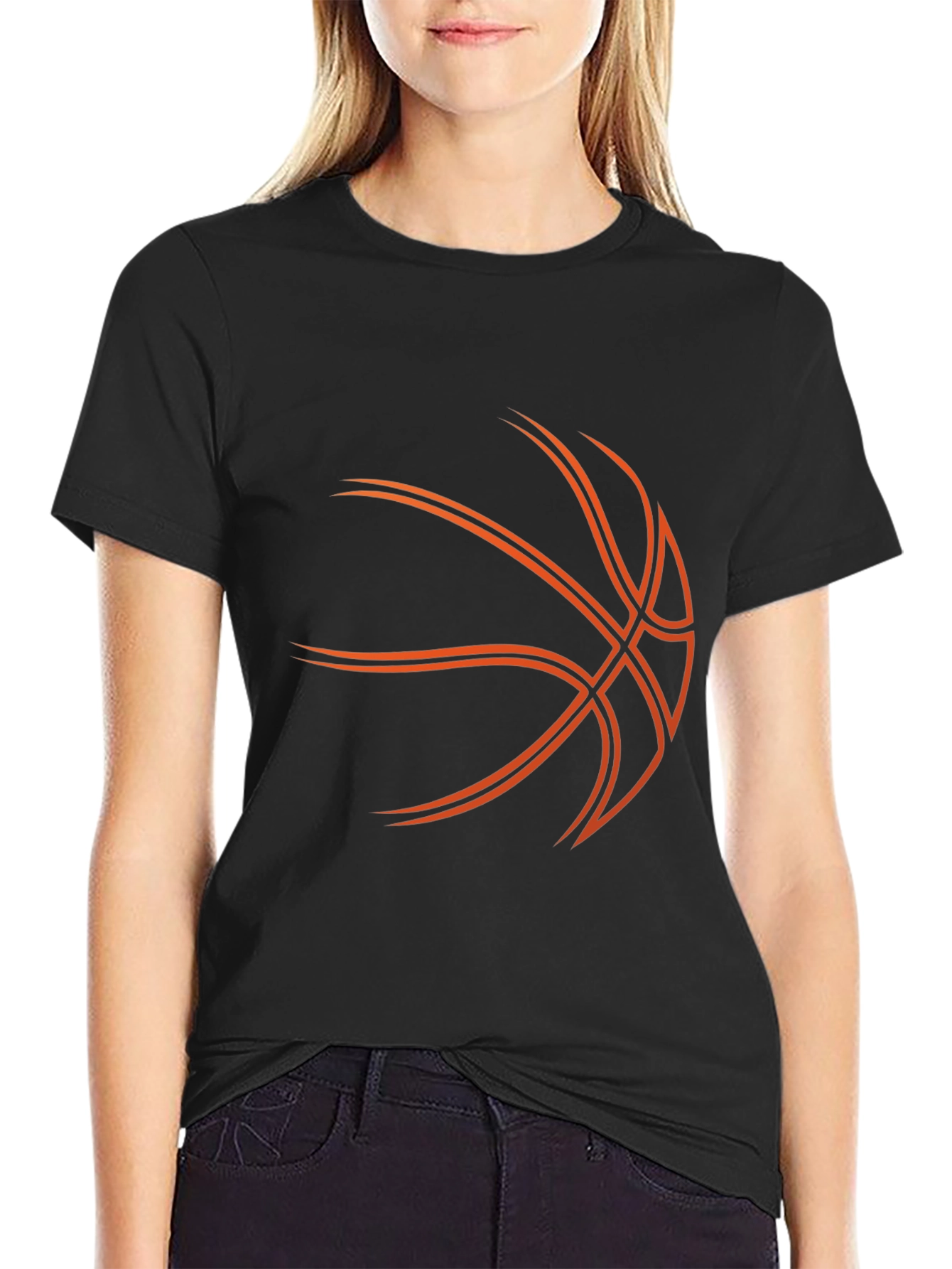 Basketball Graphic Tee - Stylish Black T-Shirt