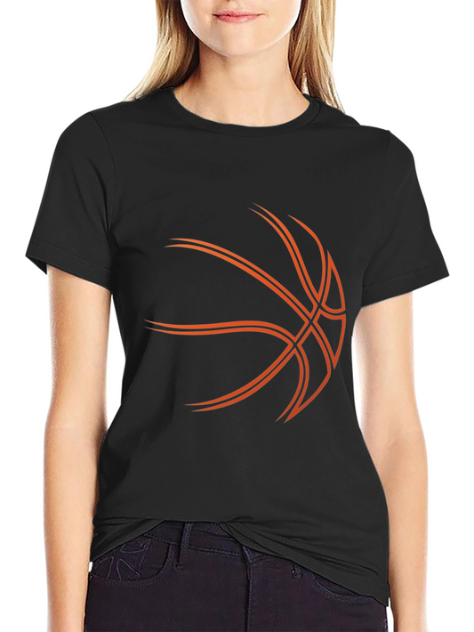 Basketball Graphic Tee - Stylish Black T-Shirt