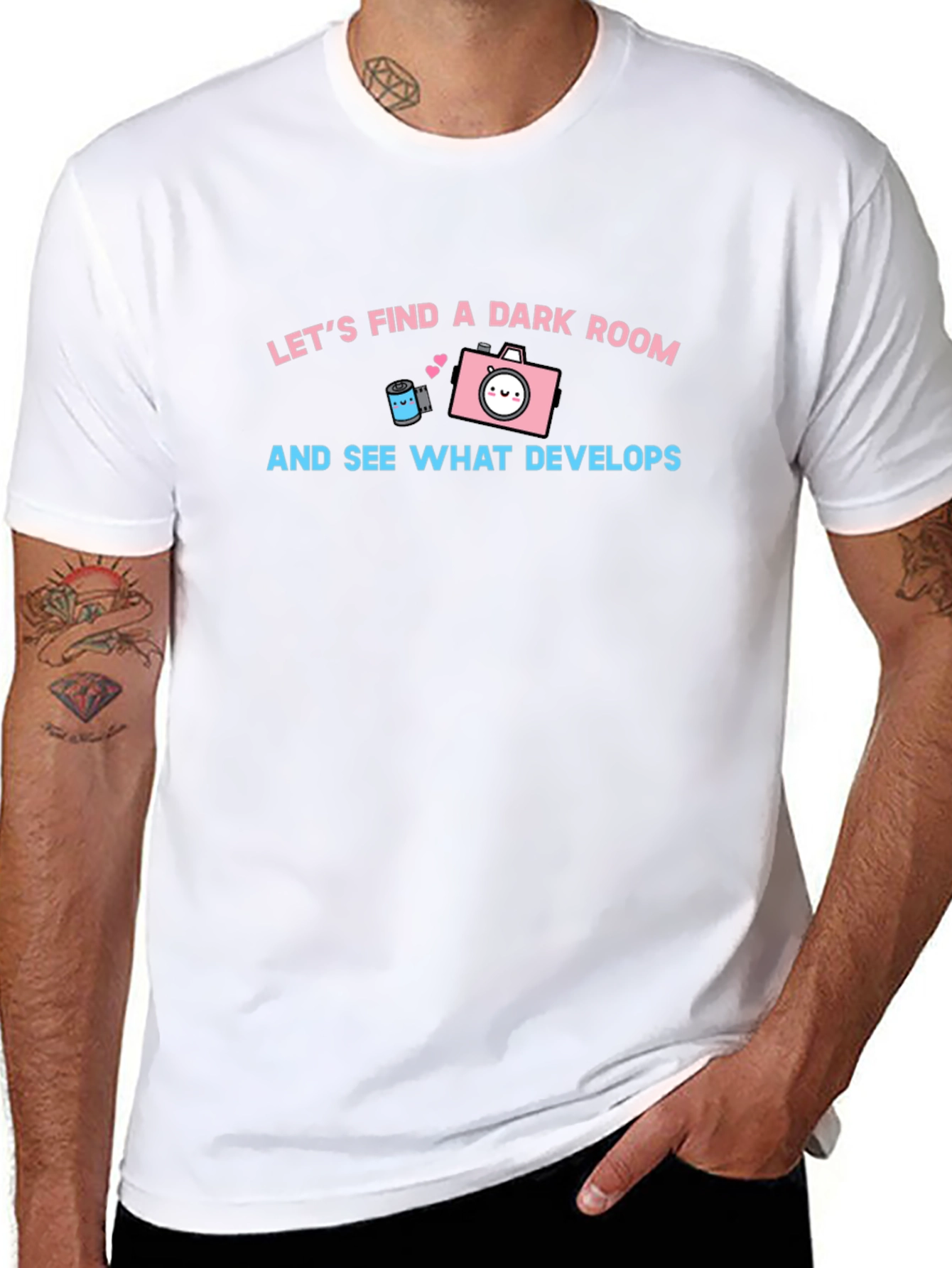 Find a Dark Room T-Shirt: Cute Camera Graphic Tee