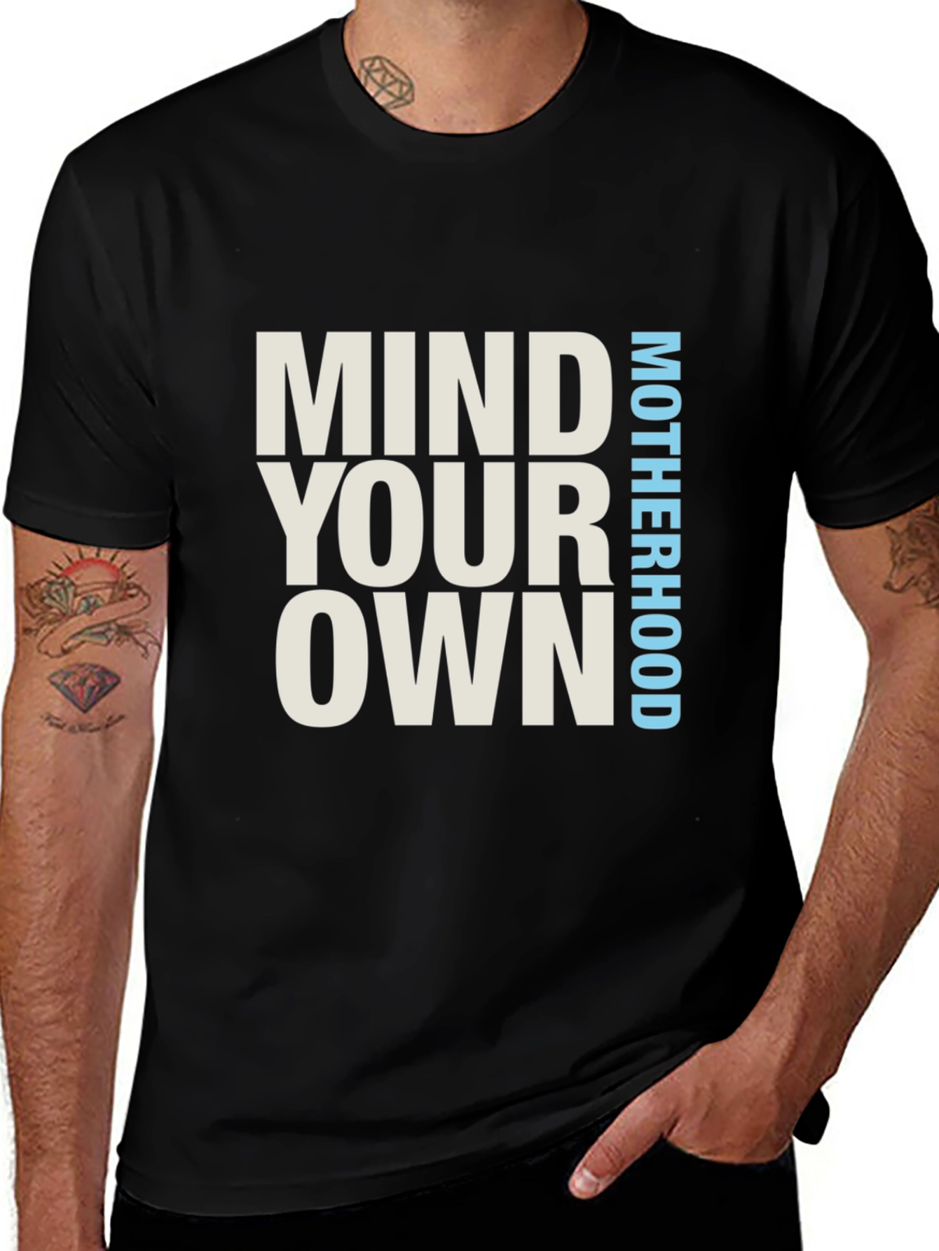 Mind Your Own Motherhood Black T-Shirt
