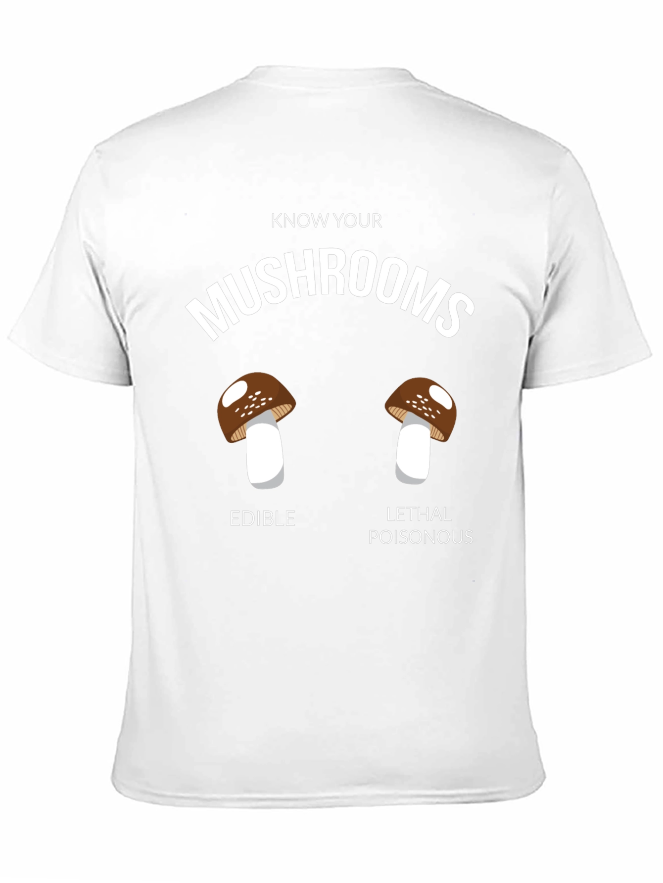 Know Your Mushrooms T-Shirt - Edible vs. Poisonous