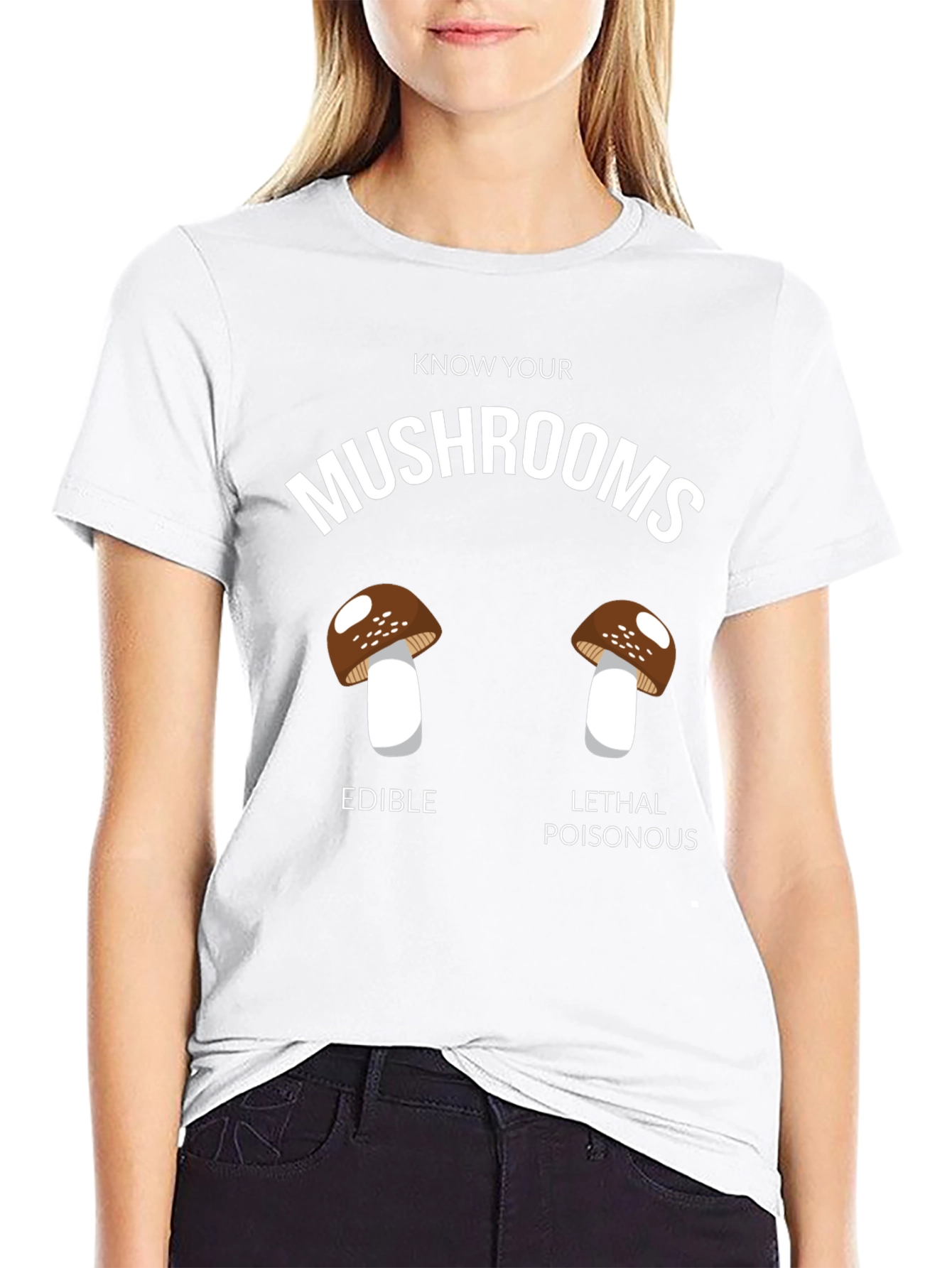 Know Your Mushrooms T-Shirt - Edible vs. Poisonous