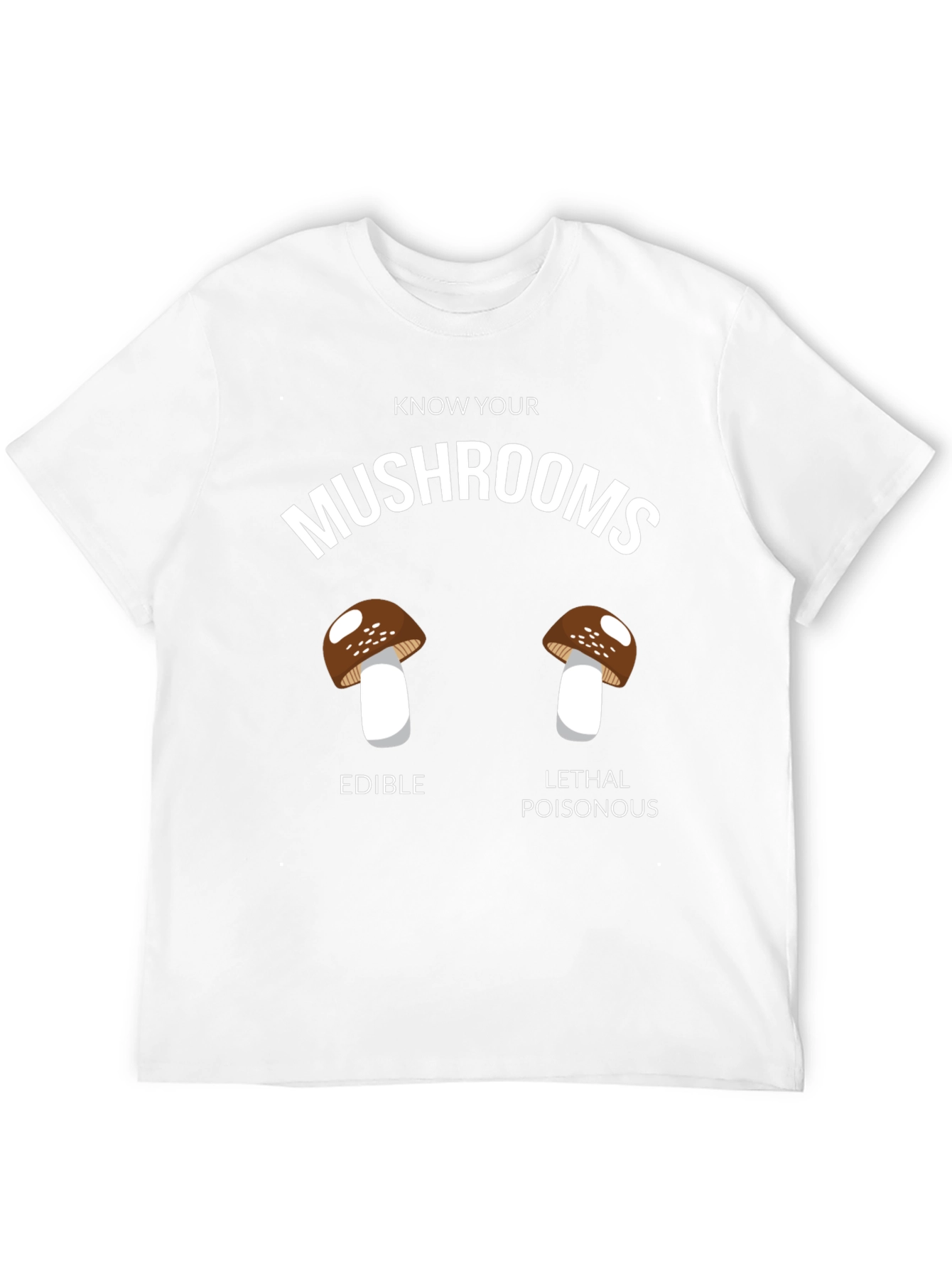 Know Your Mushrooms T-Shirt - Edible vs. Poisonous