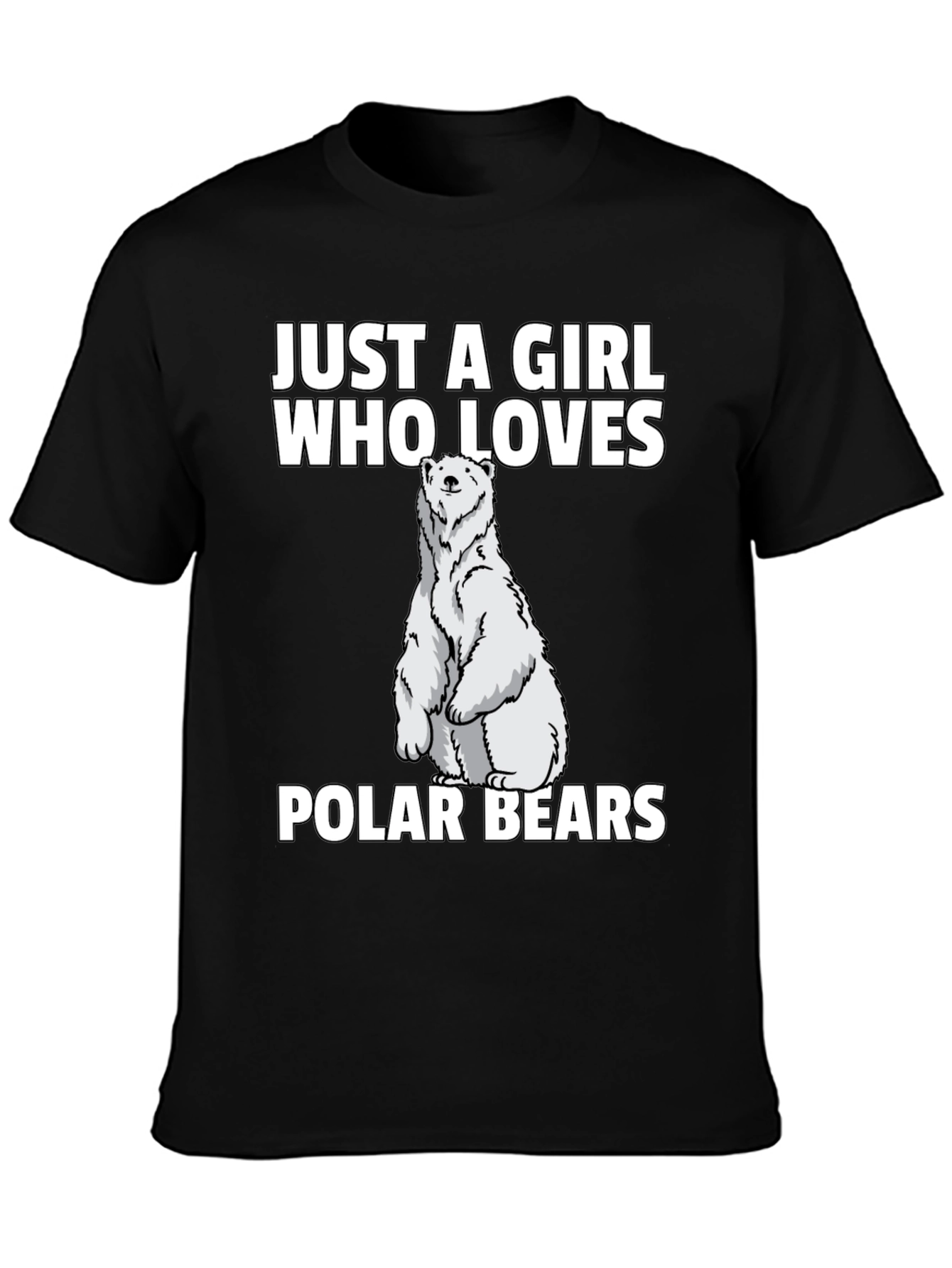 Girl Who Loves Polar Bears T-Shirt
