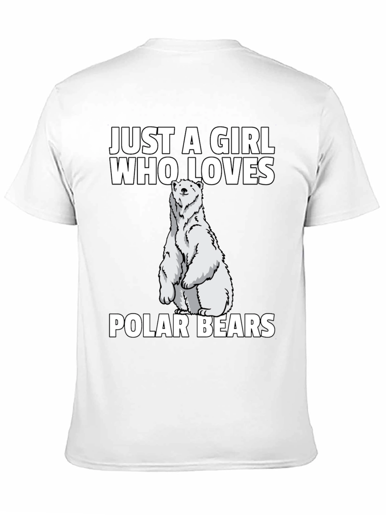 Girl Who Loves Polar Bears T-Shirt