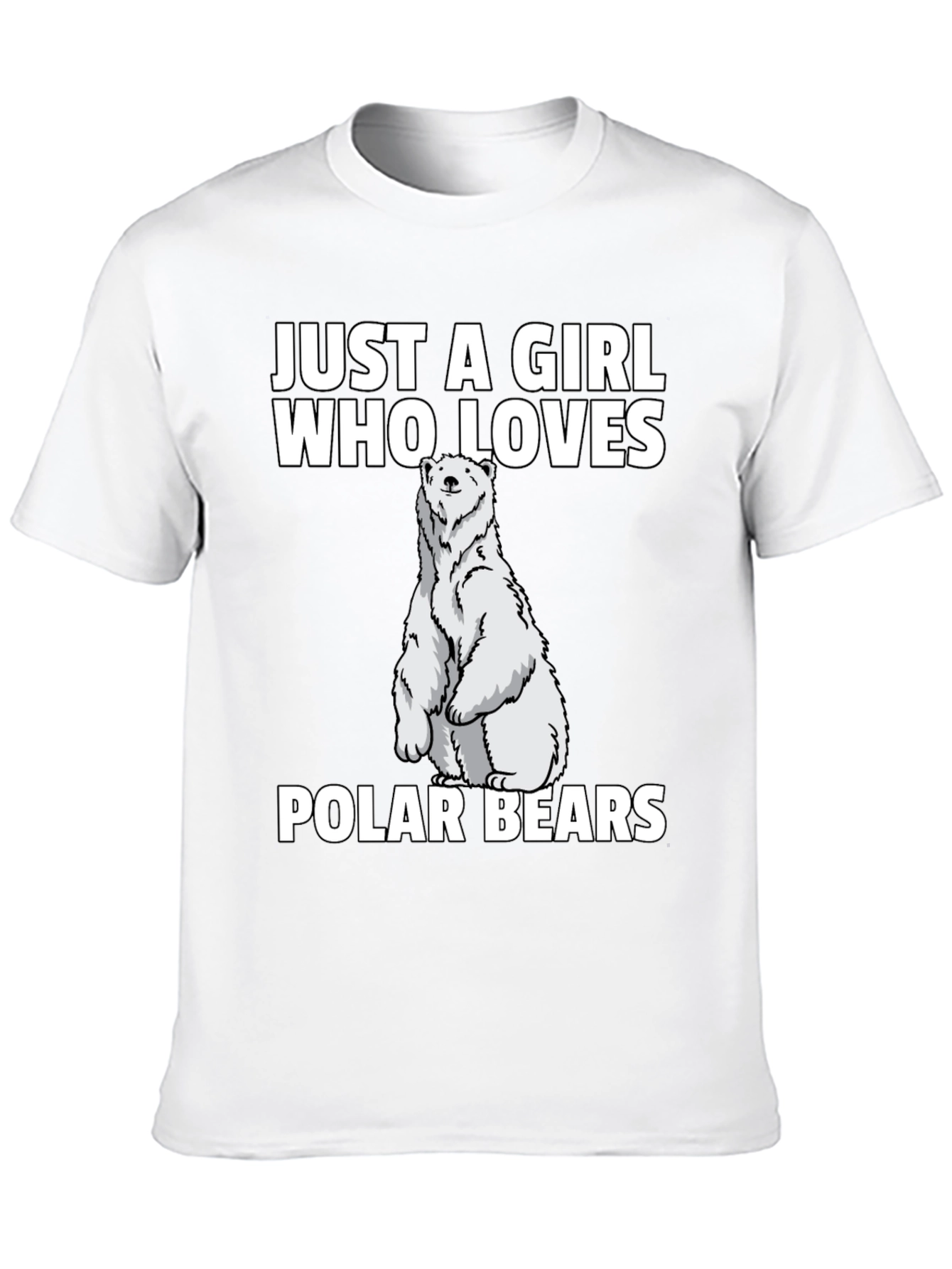 Girl Who Loves Polar Bears T-Shirt