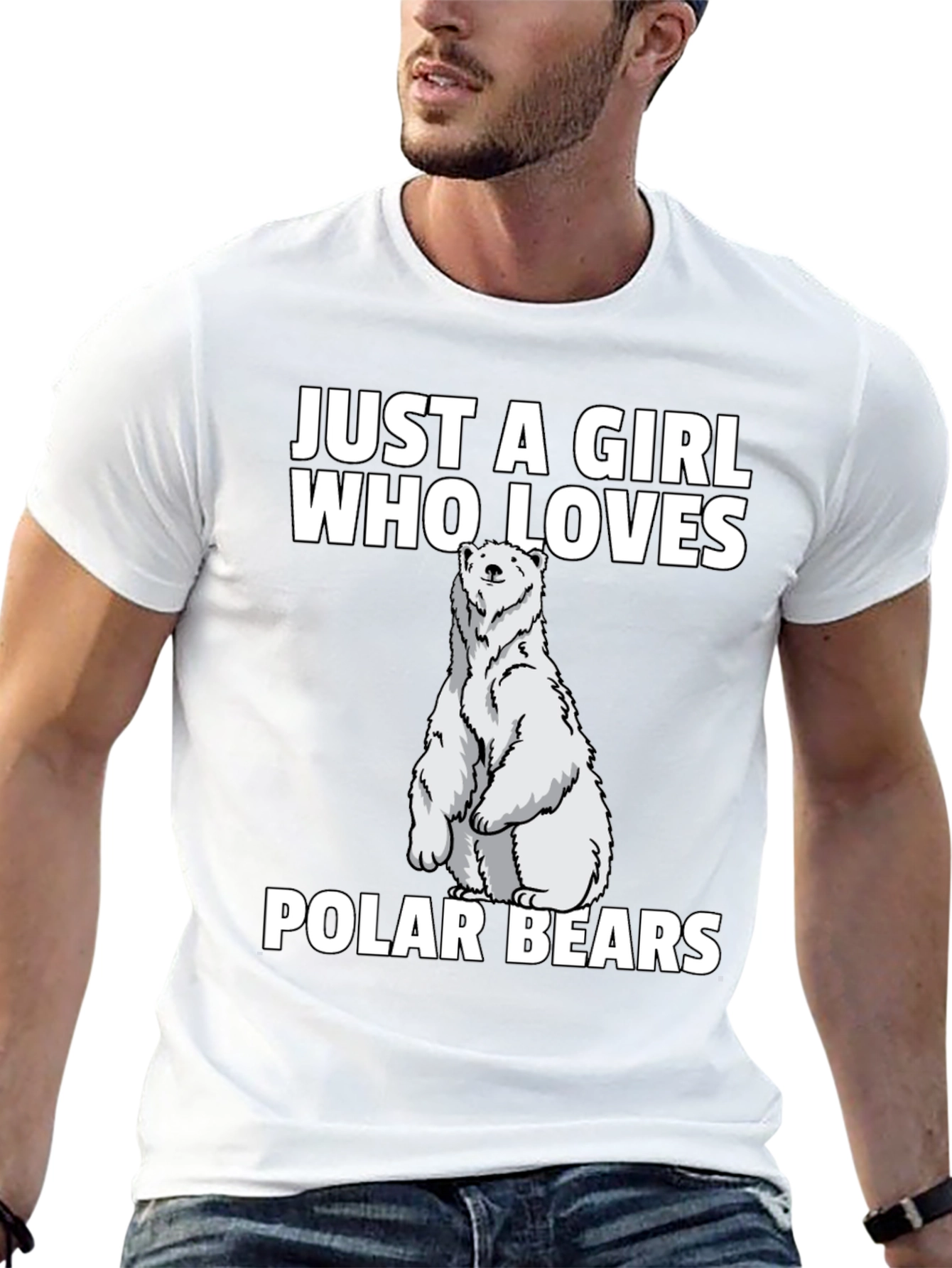Girl Who Loves Polar Bears T-Shirt