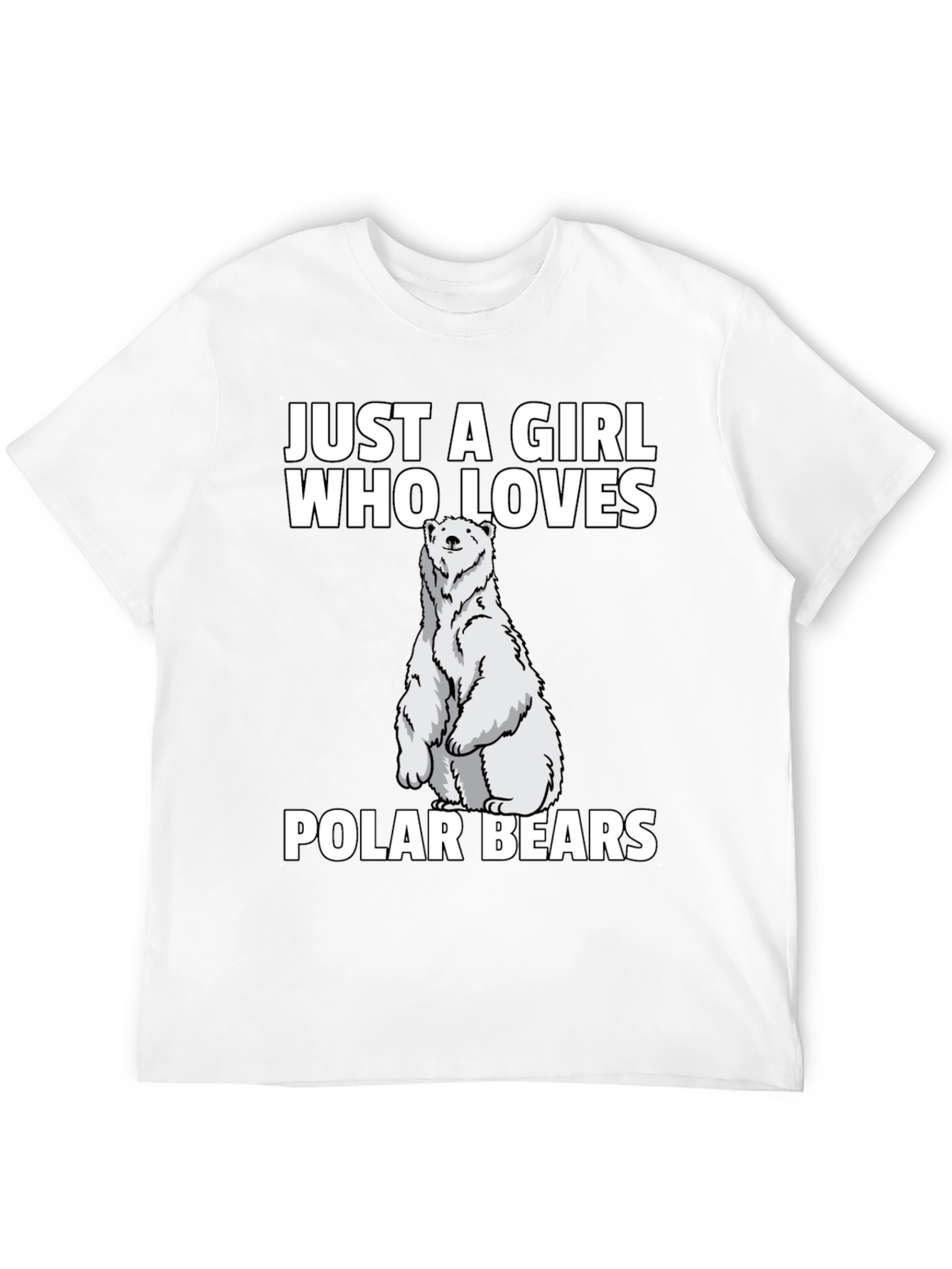 Girl Who Loves Polar Bears T-Shirt