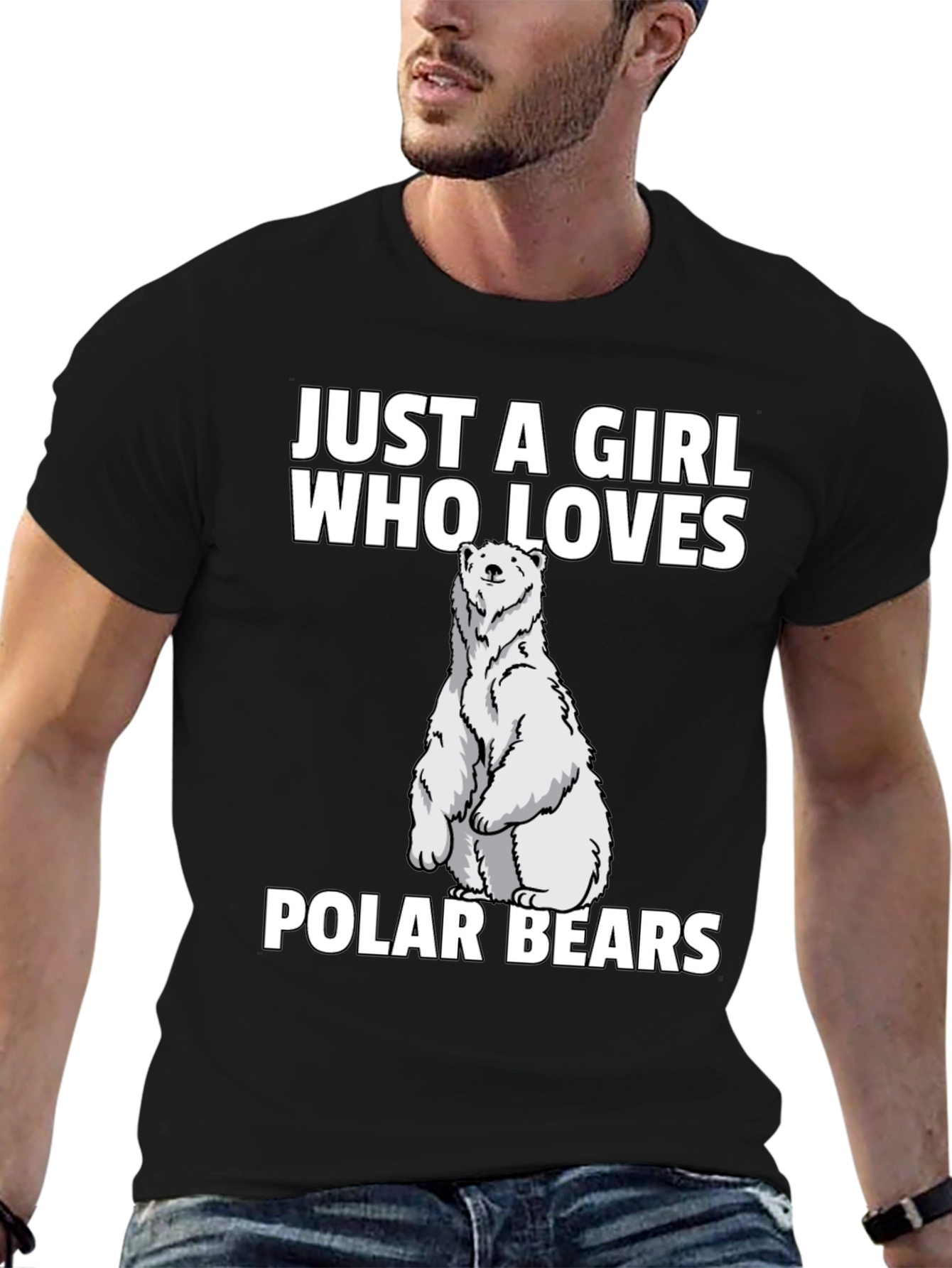 Girl Who Loves Polar Bears T-Shirt