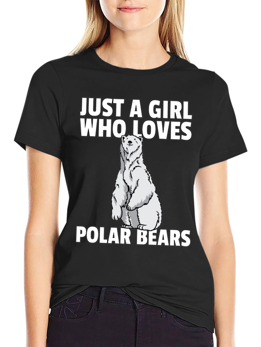 Girl Who Loves Polar Bears T-Shirt