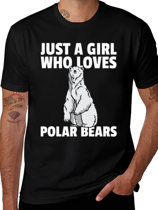 Girl Who Loves Polar Bears T-Shirt