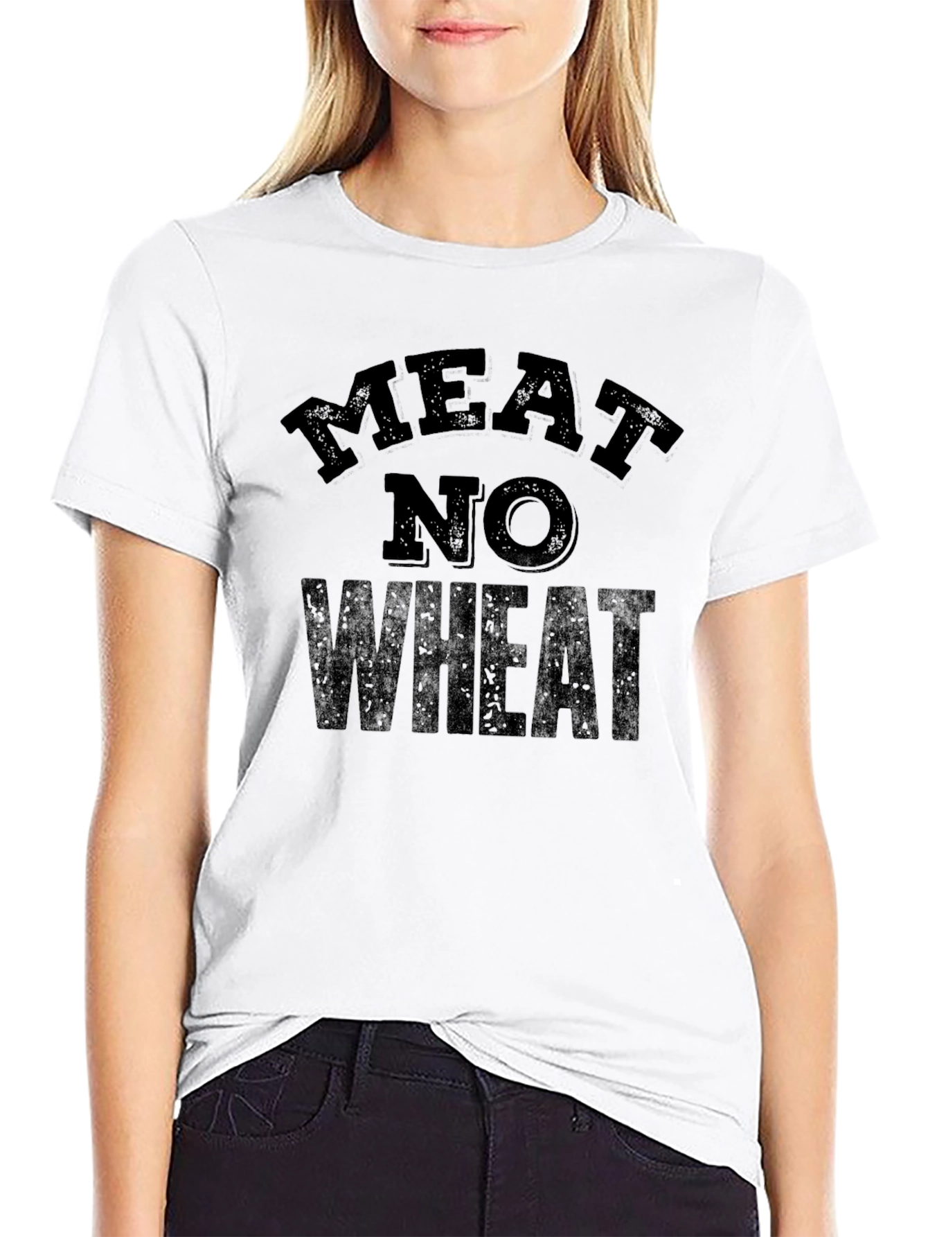 Meat No Wheat Graphic T-Shirt