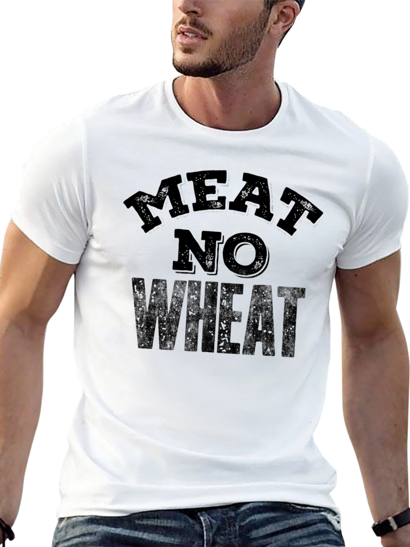 Meat No Wheat Graphic T-Shirt