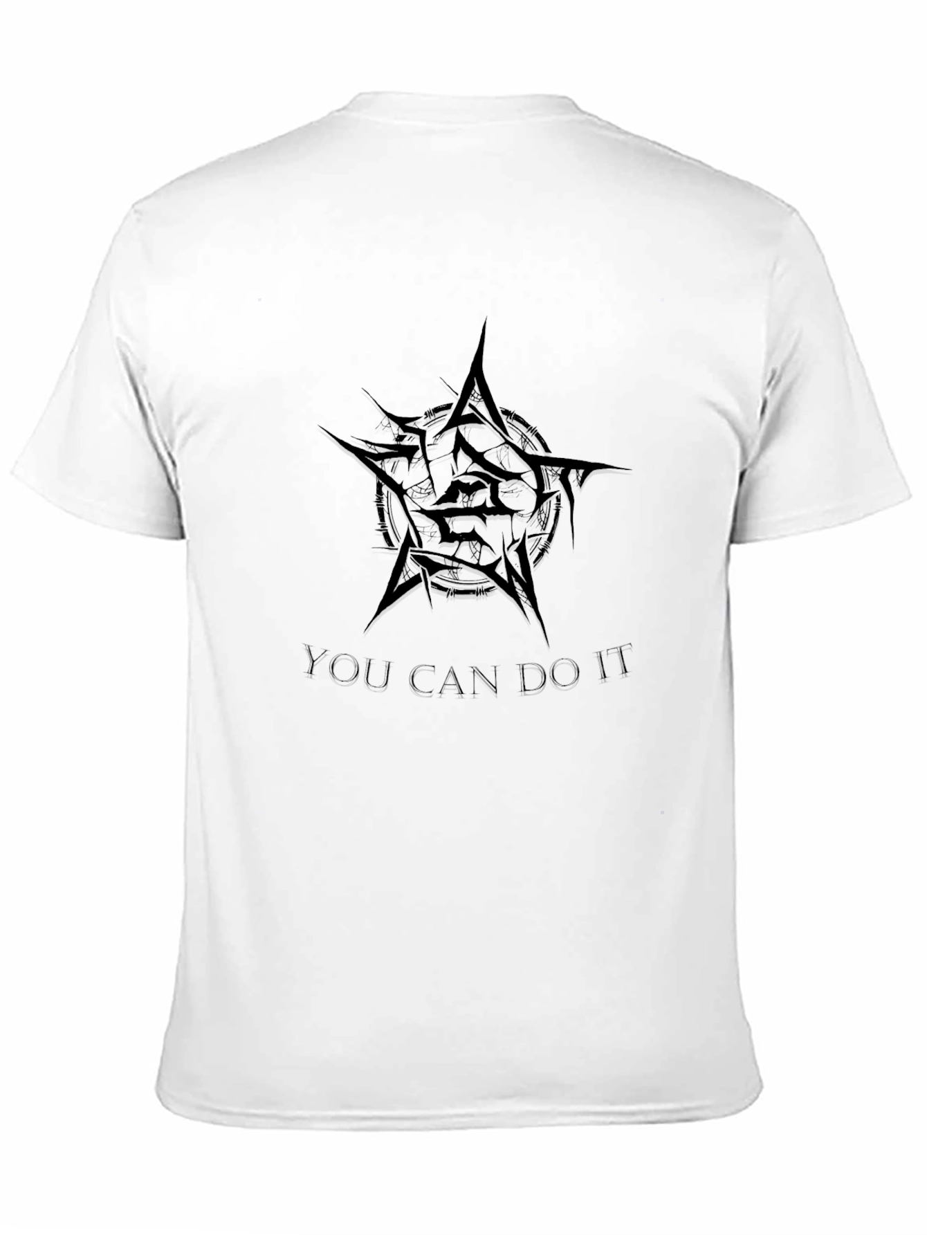 Black Graphic Tee - You Can Do It