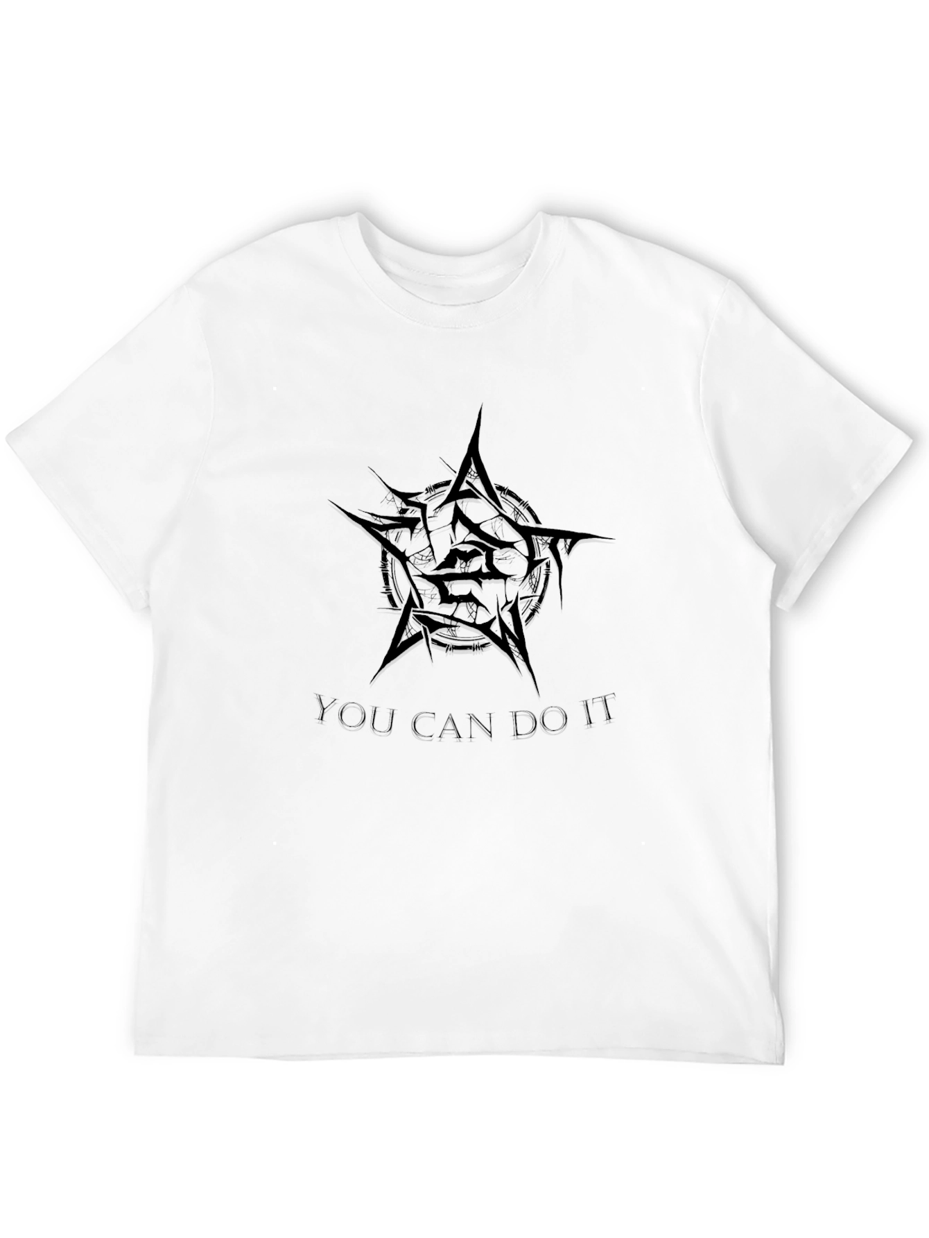 Black Graphic Tee - You Can Do It